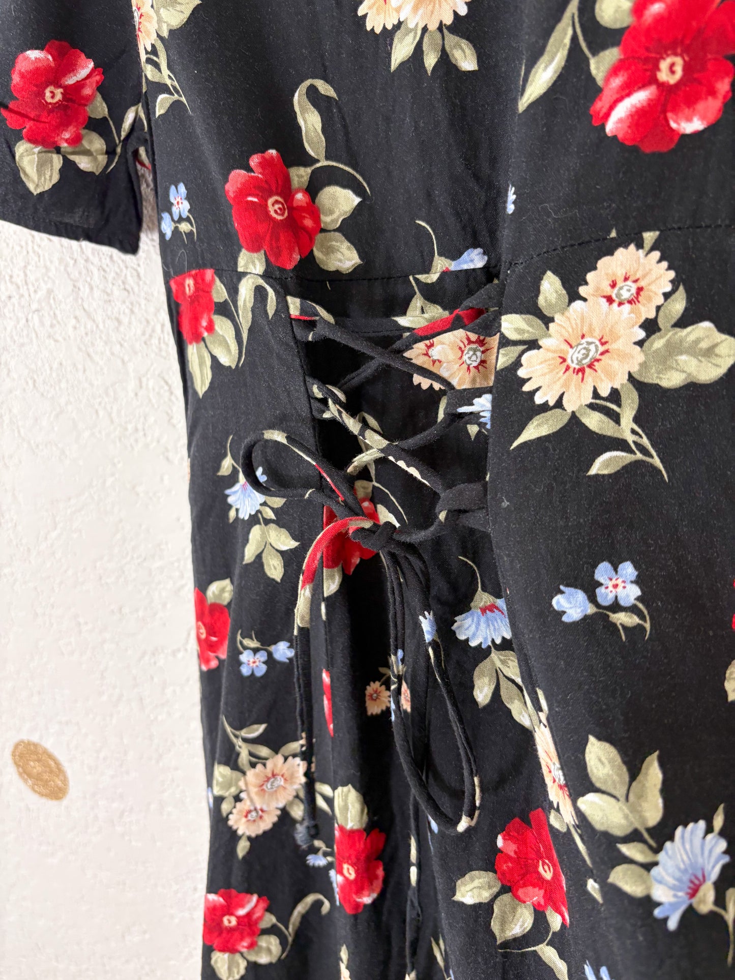 Vintage California Concepts floral midi dress.