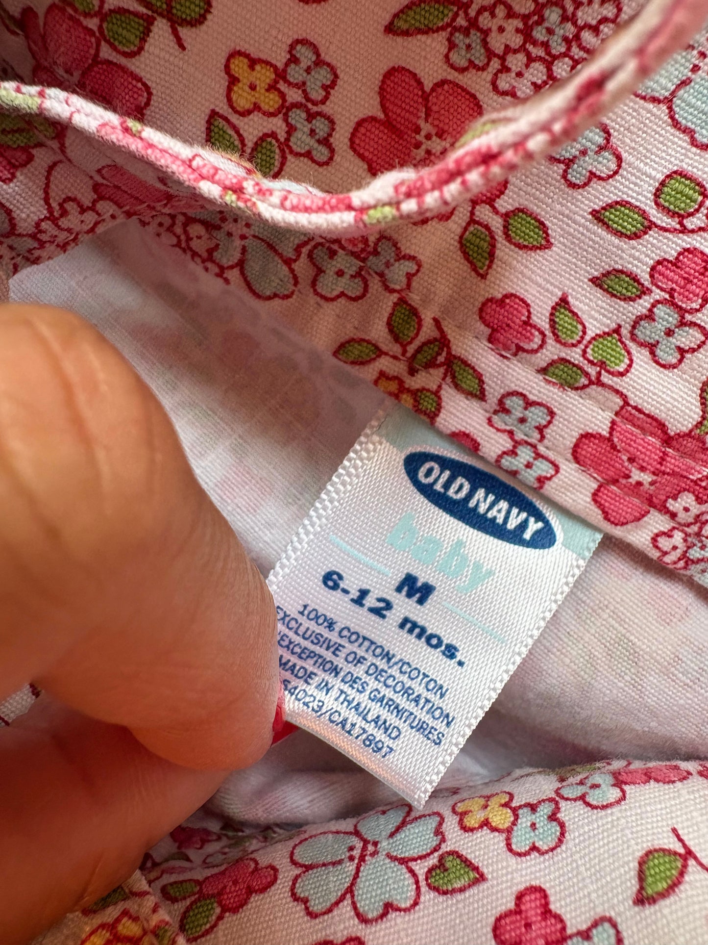 Vintage Old Navy wrap floral baby dress.