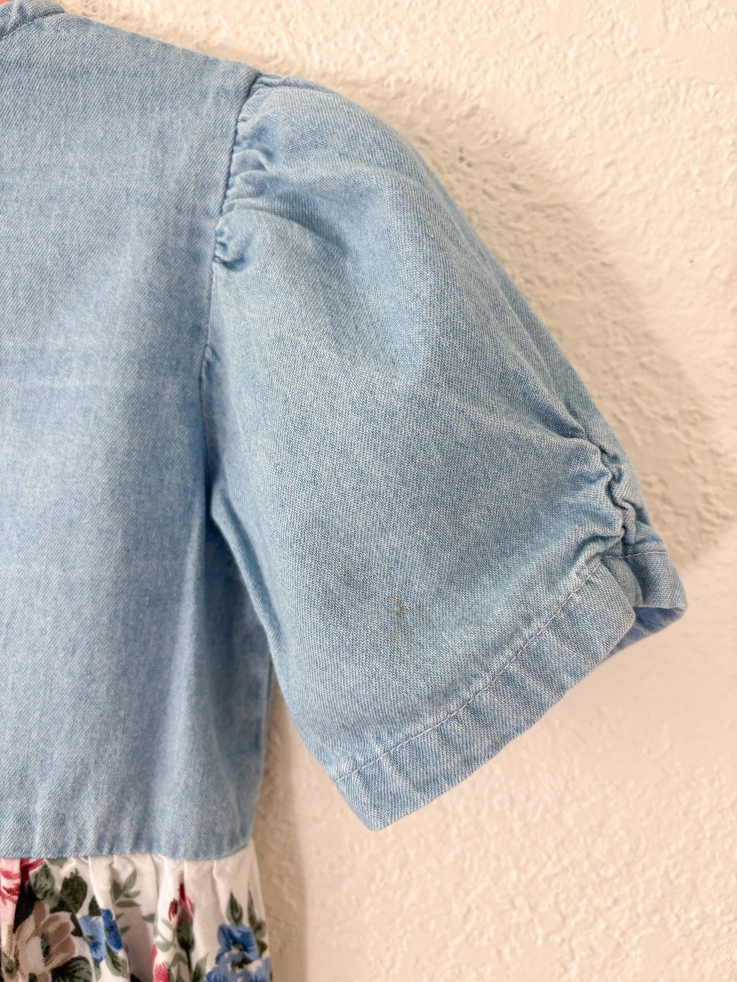 Vintage Sostanza Chambray Floral dress/tunic.