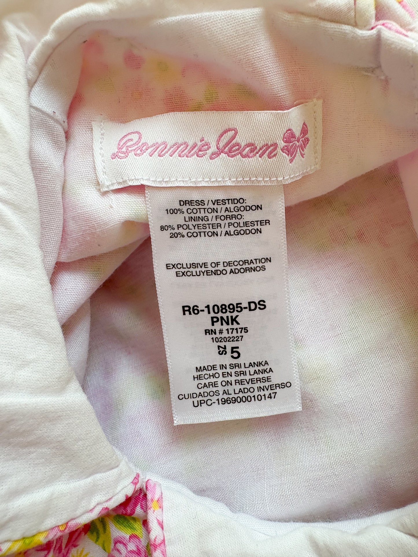 Modern Bonnie Jean smoked floral dress.