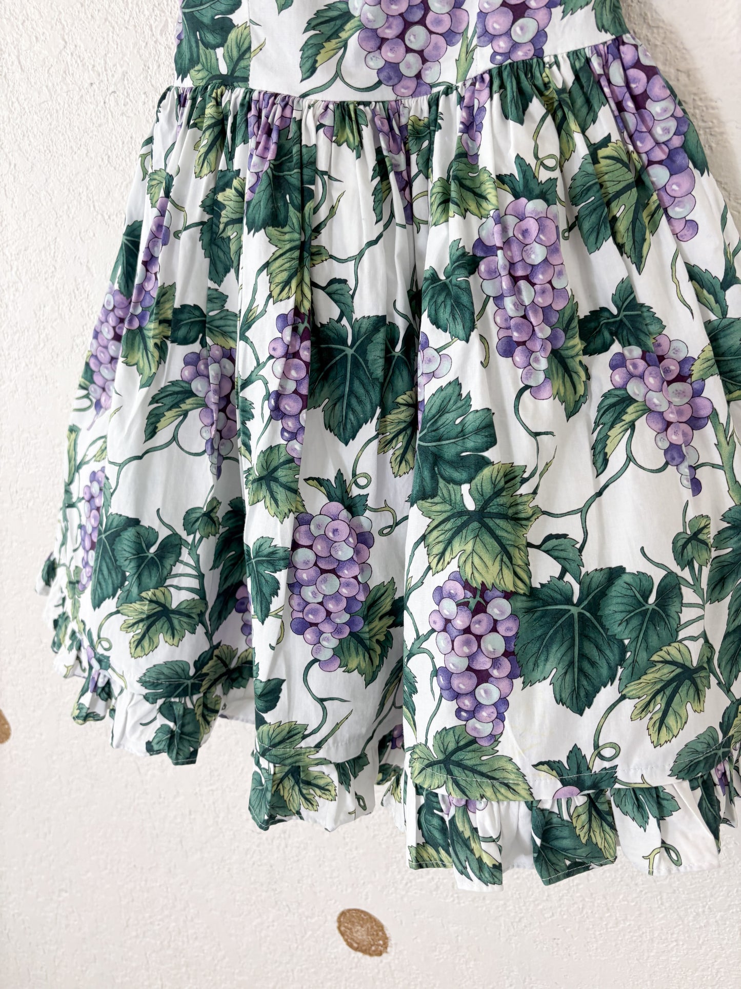 Vintage Plum Pudding AOP full circle dress.