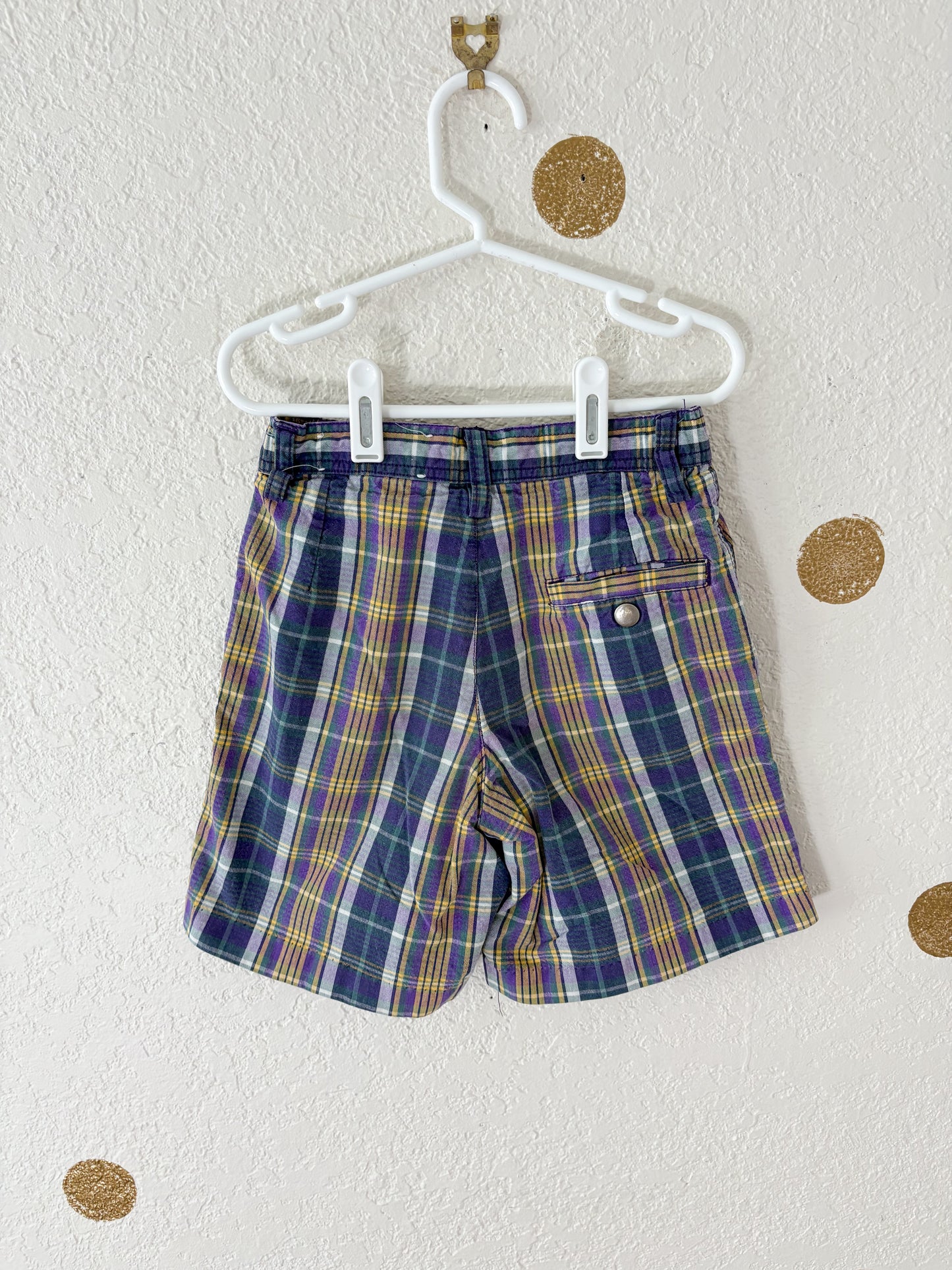 Vintage Merona plaid shorts.