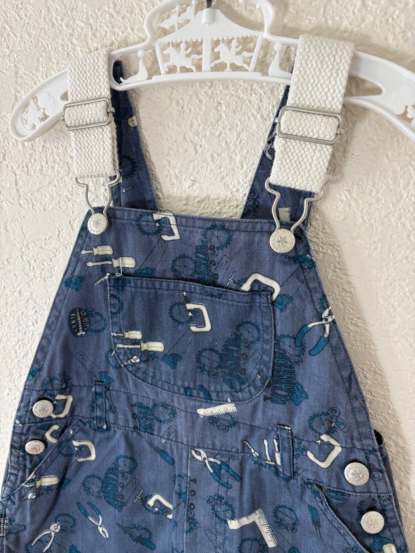 Unbranded Y2K AOP toddler shortalls.