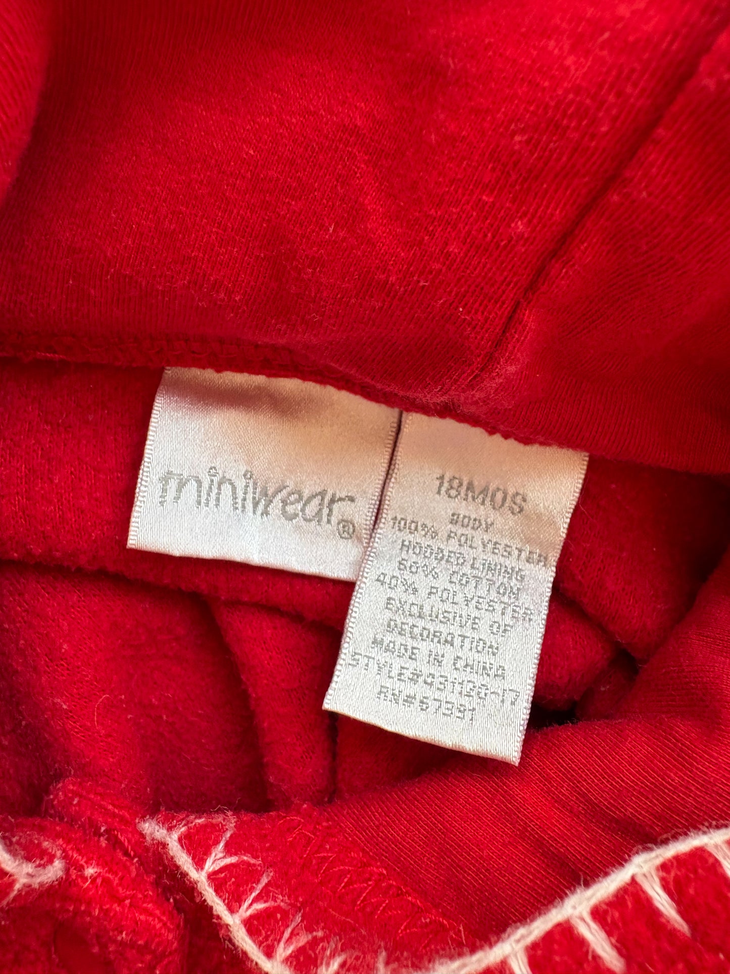 Y2K MiniWear fleece hoodie.