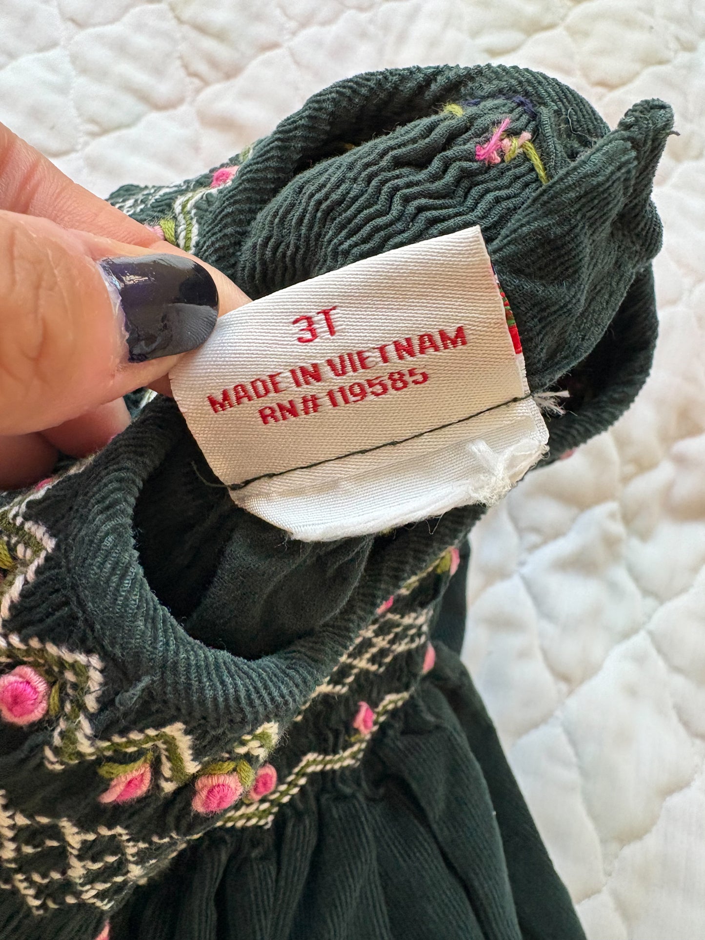 Modern boutique Mom & Me smocked toddler dress.