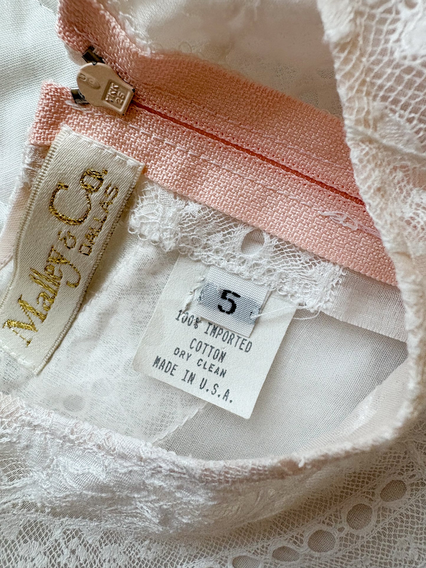 Vintage Malley & Co Dallas sheer dress.