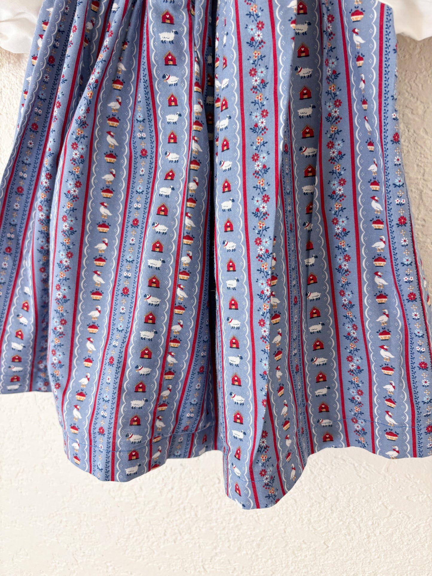 Homemade vintage smocked baby dress.