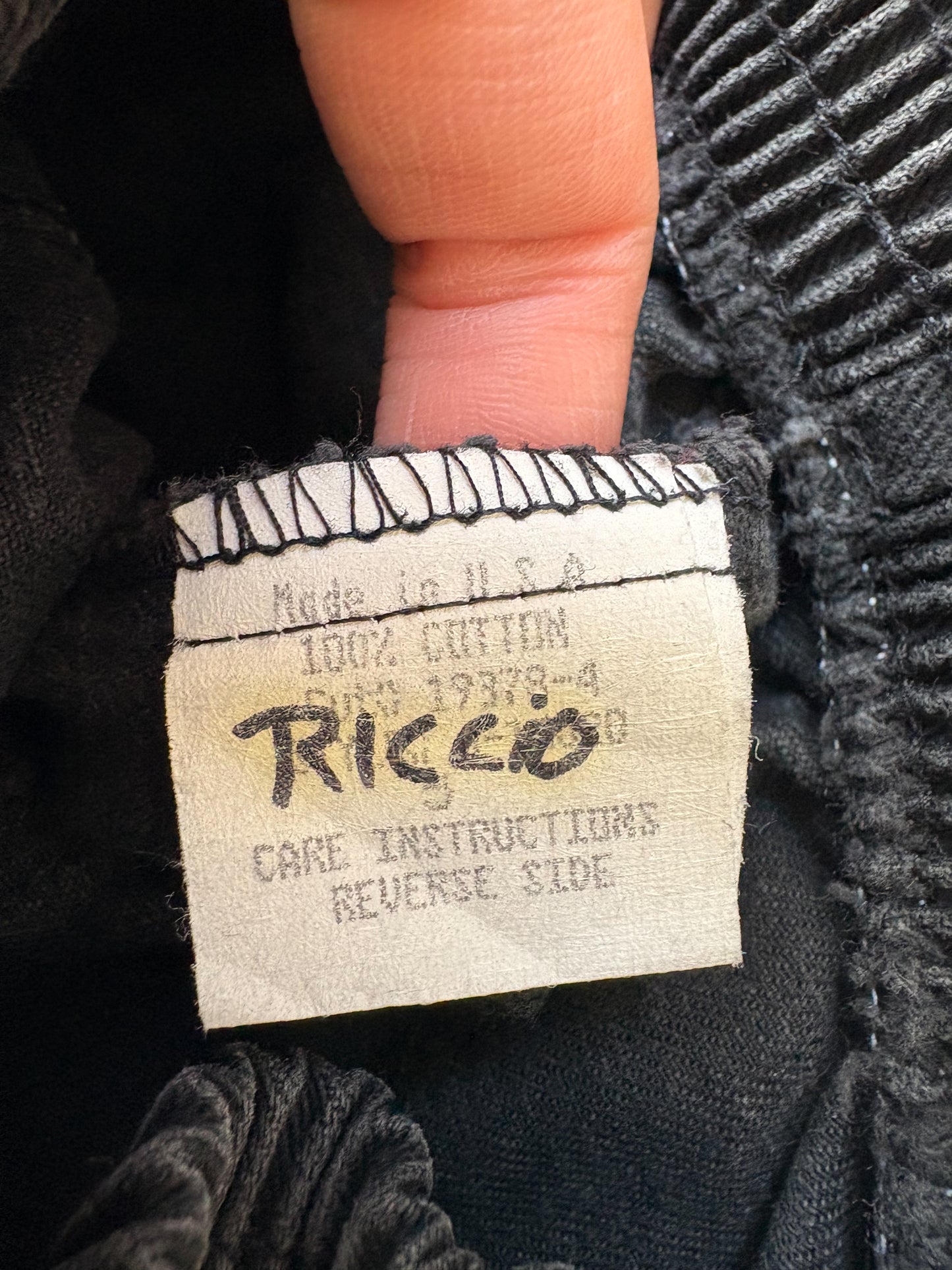 Vintage Cherokee black denim pants.