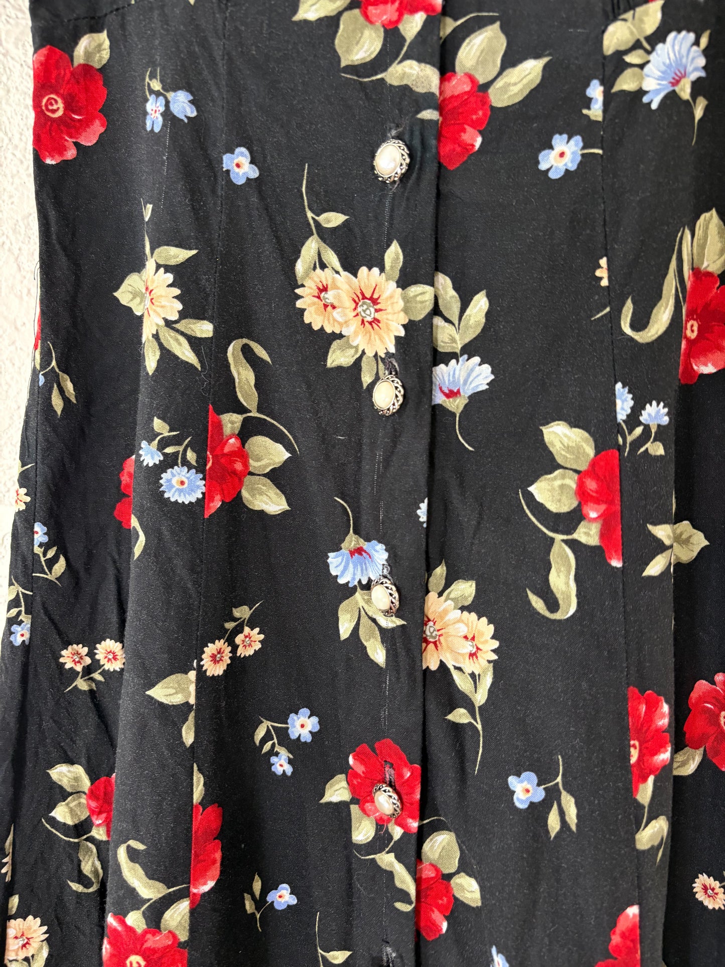 Vintage California Concepts floral midi dress.