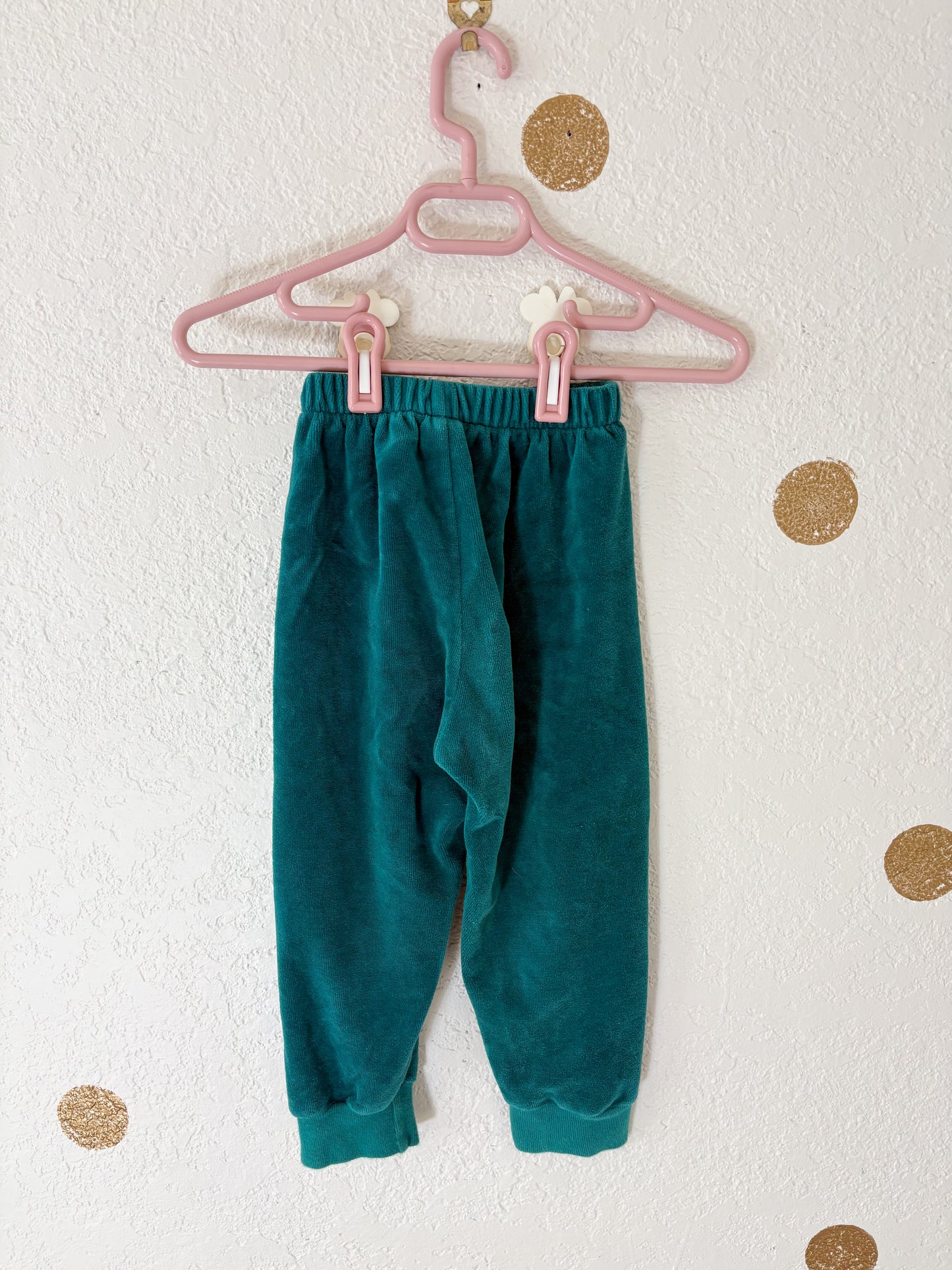 Vintage Rebecca Raggs Original velour toddler set.