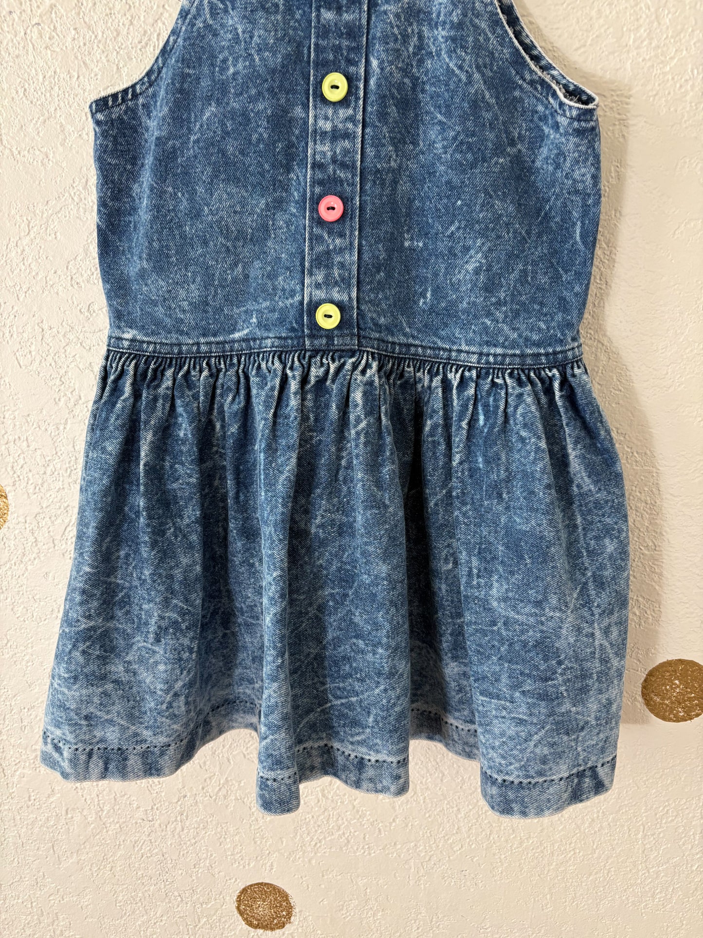 Vintage Hart Street acid wash suspender jumper.