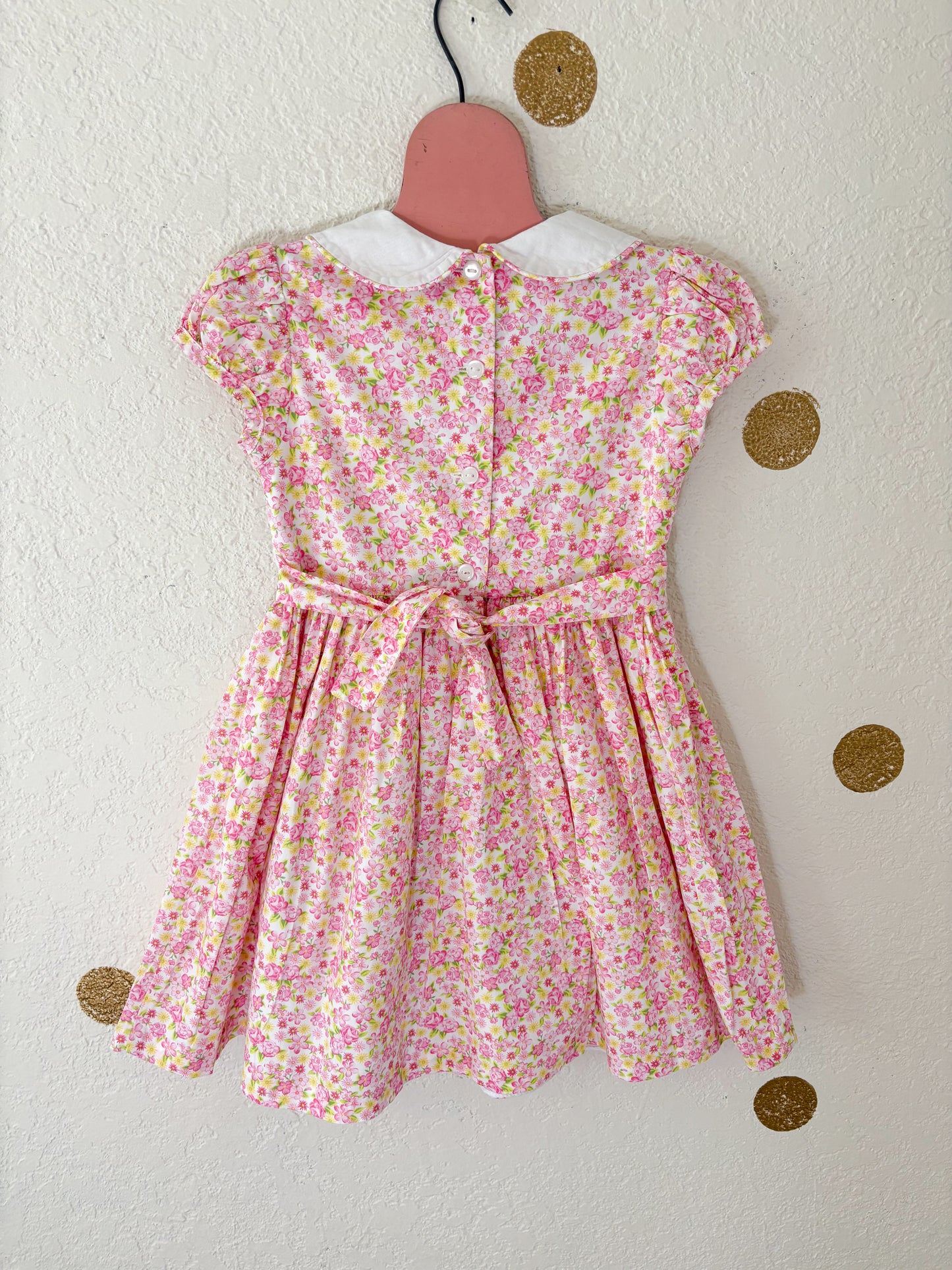 Modern Bonnie Jean smoked floral dress.
