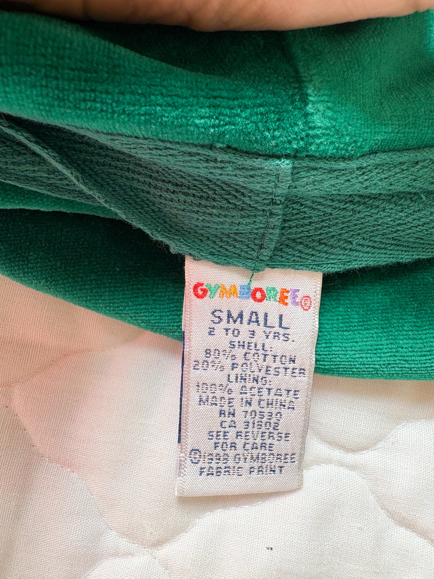 Vintage Gymboree velour toddler hat.