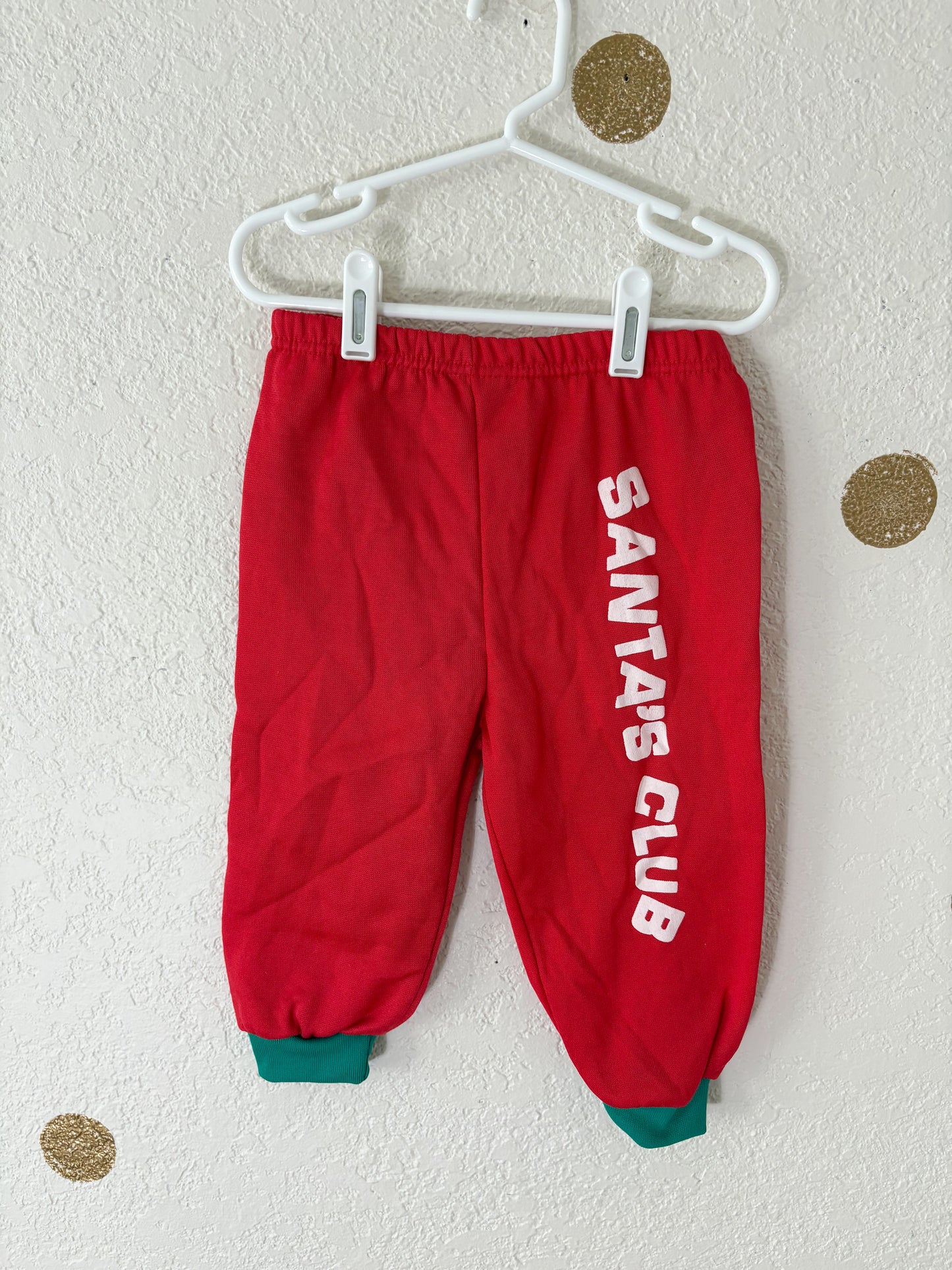 Vintage Santa's Club toodler tracksuit set.