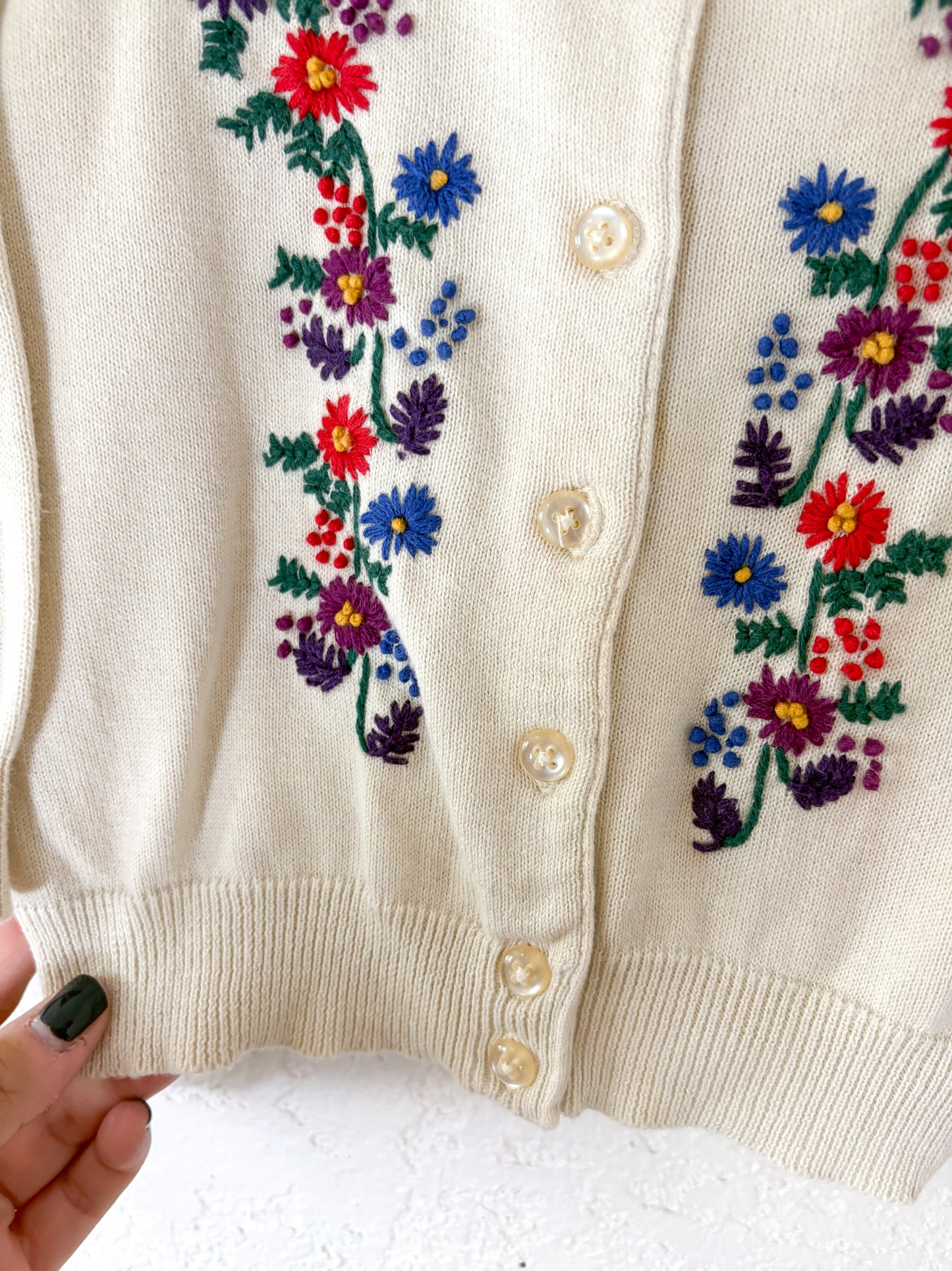 Vintage GAP embroidered toddler cardi.
