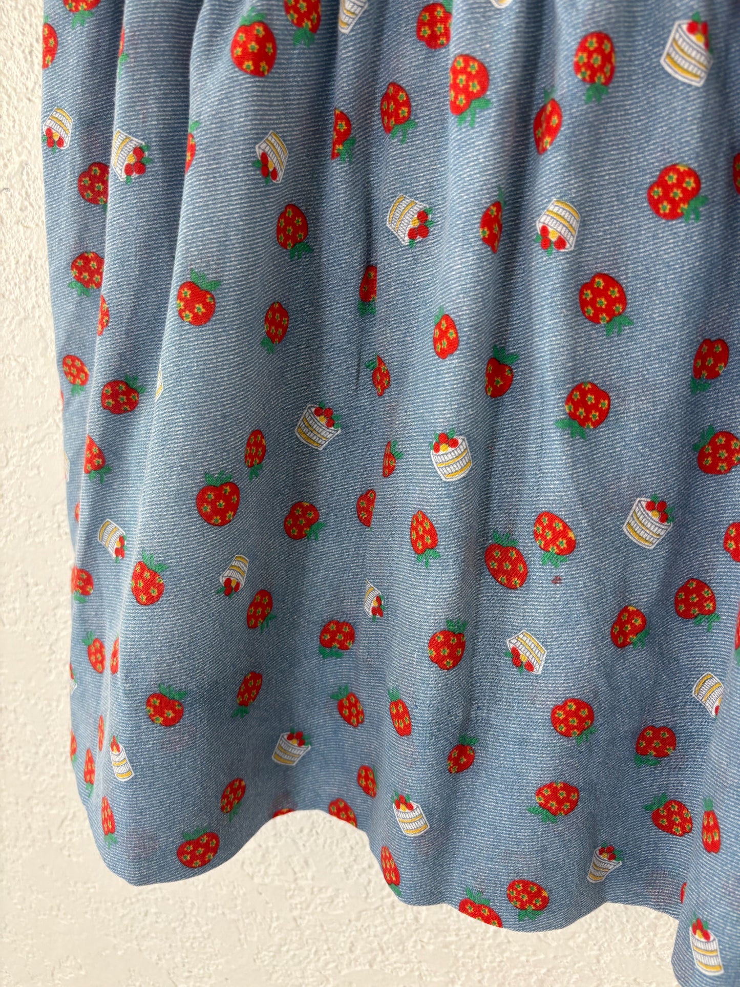Homemade vintage AOP Apple toddler dress.