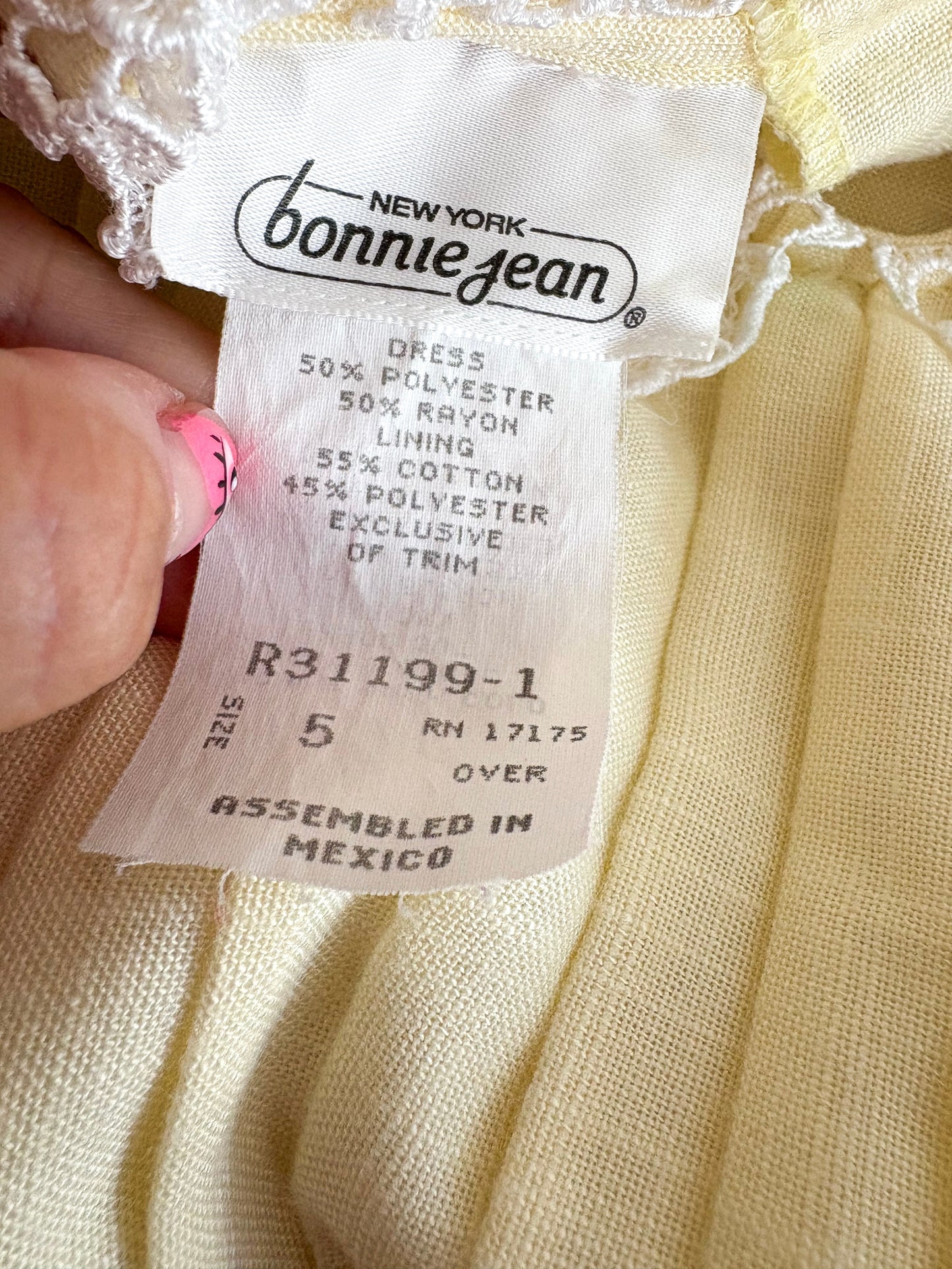 Vintage Bonnie Jean dress.