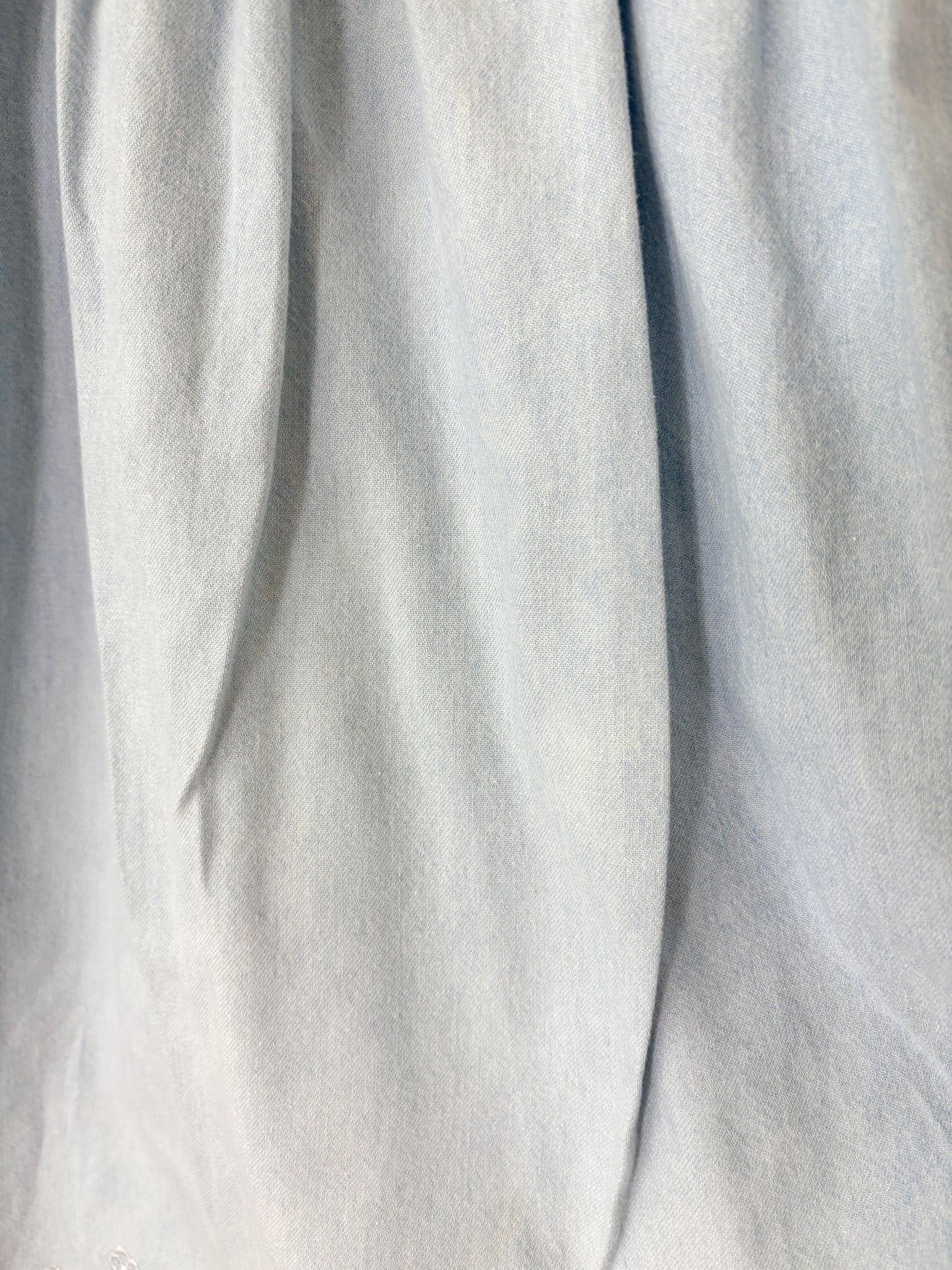 Vintage European Enanitos chambray pinafore style dress.