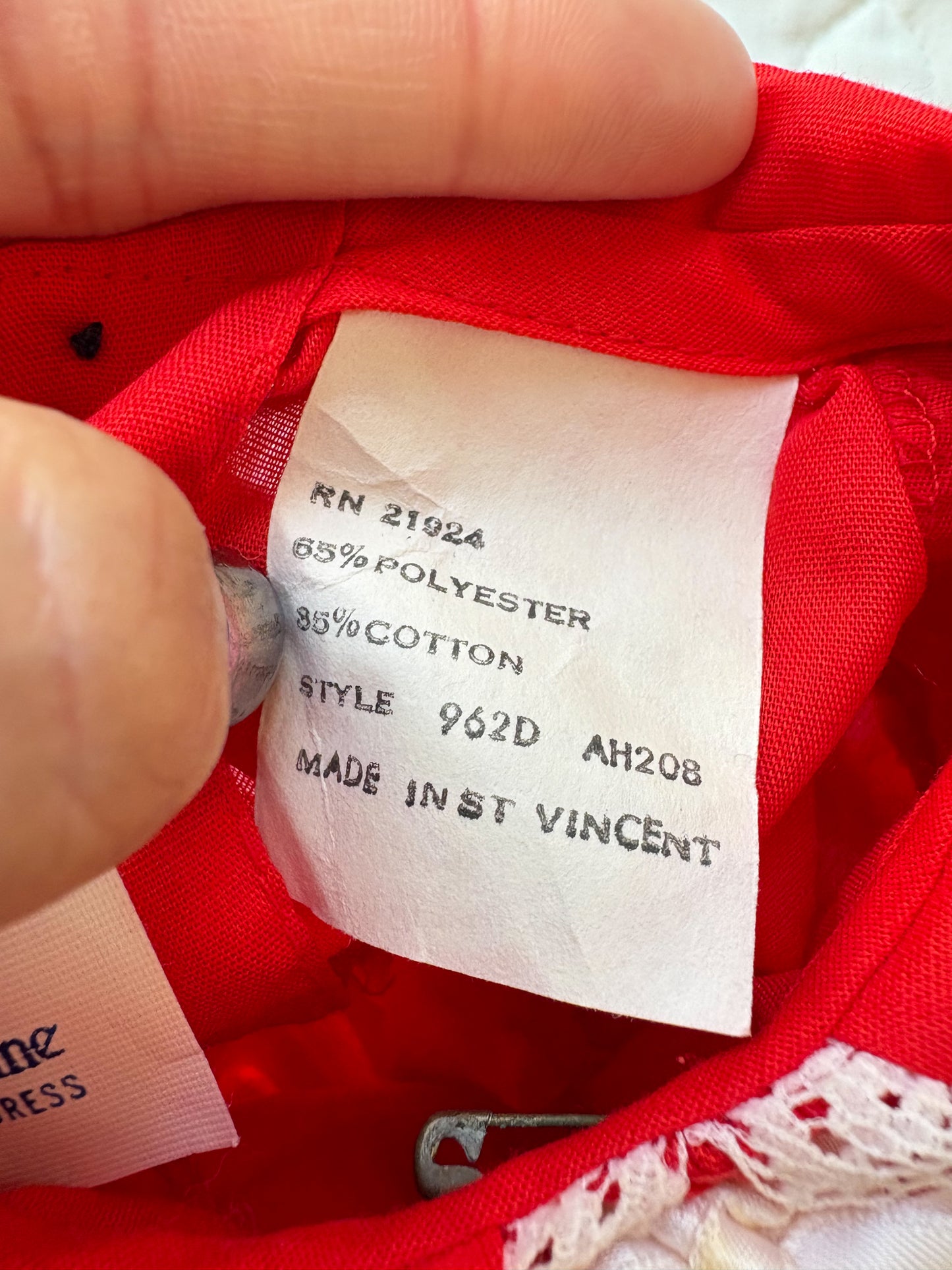 Vintage Princess Anne smocked baby dress.