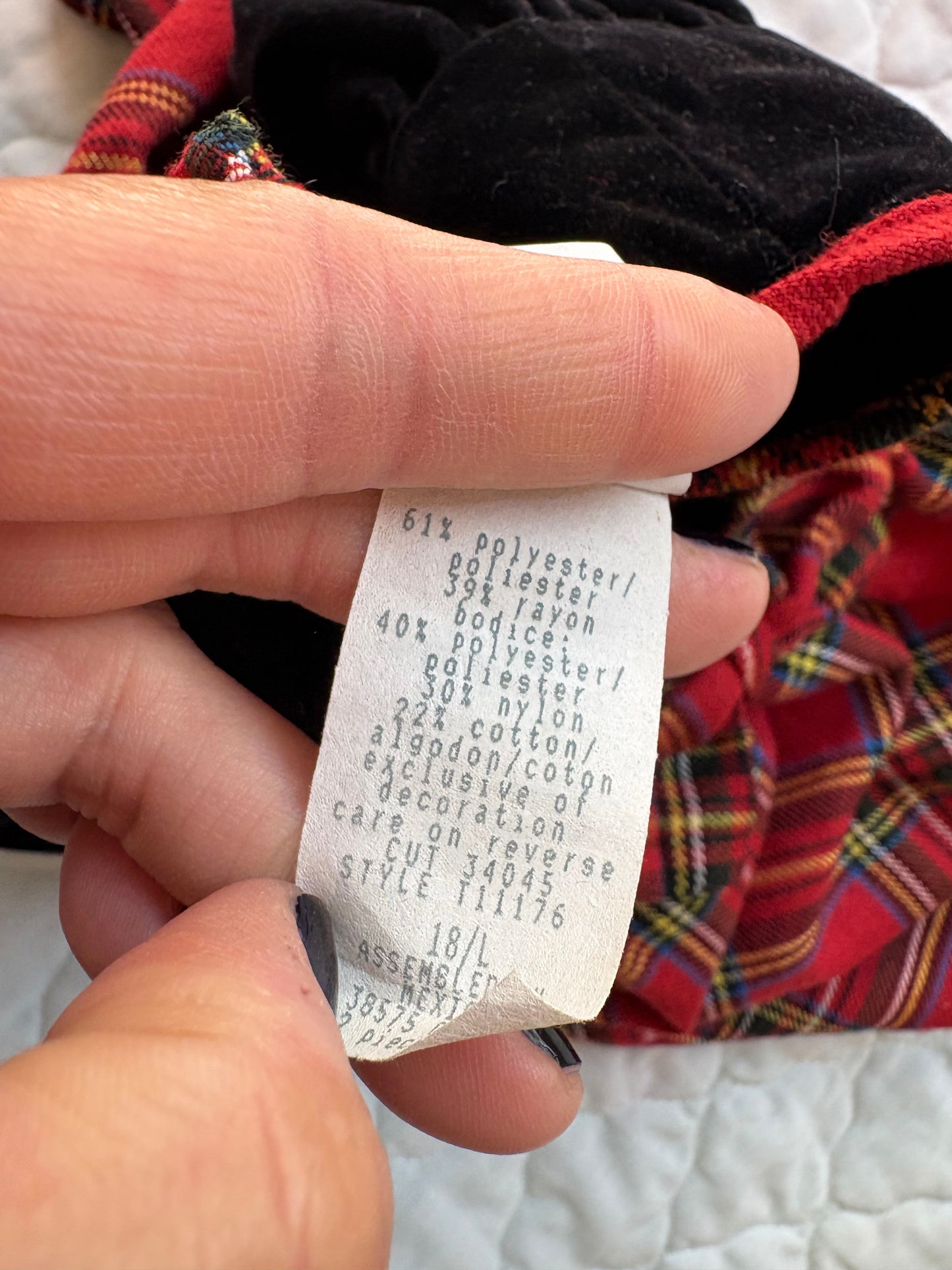 Vintage Cutest One plaid baby dress.