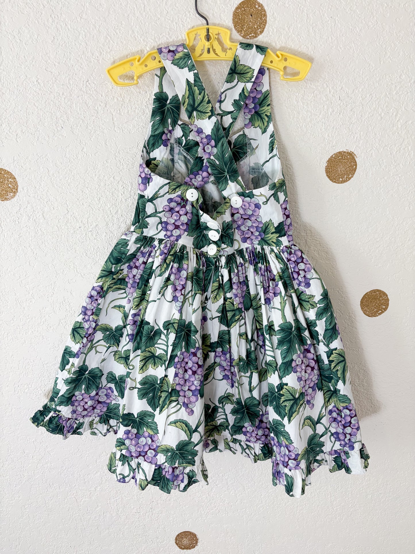 Vintage Plum Pudding AOP full circle dress.