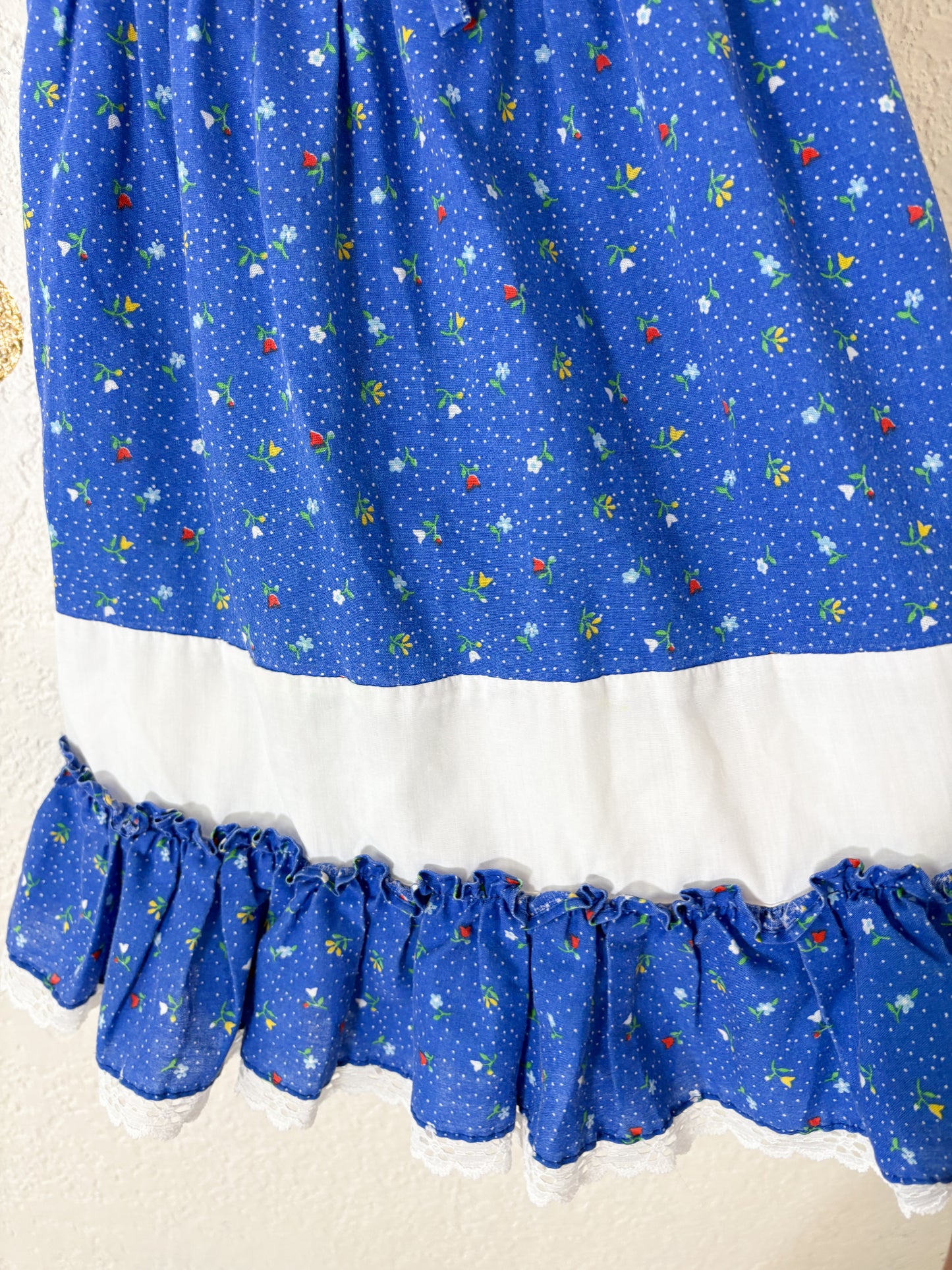 Vintage Nana's Pet floral maxi toddler dress.
