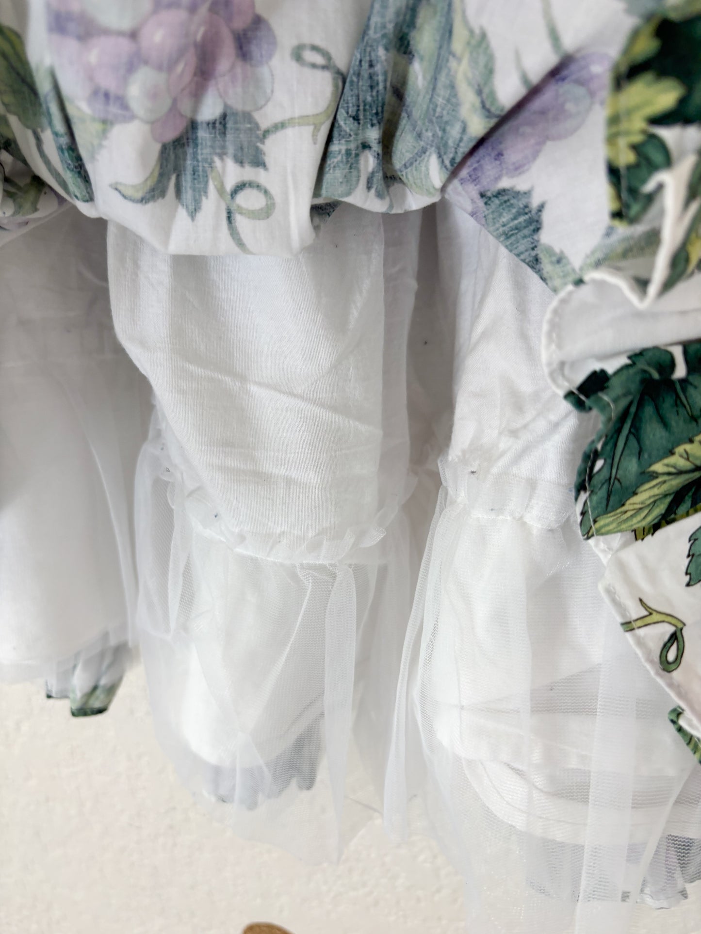 Vintage Plum Pudding AOP full circle dress.