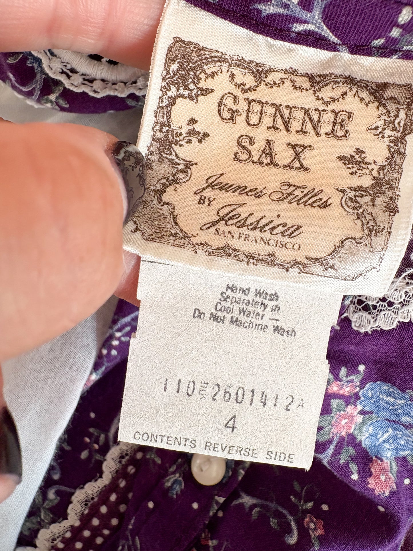 Vintage Gunne Sax toddler prairie dress.
