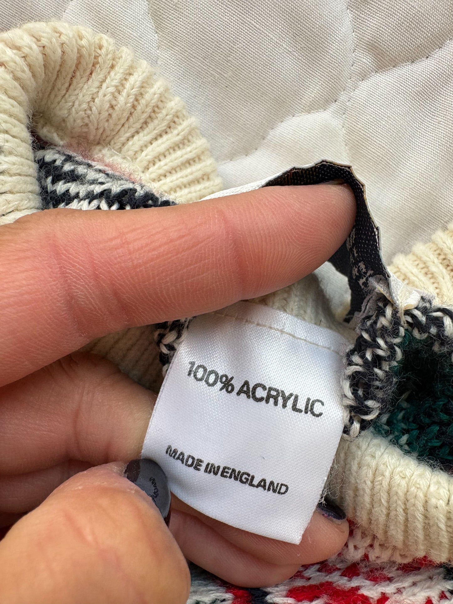 Vintage acrylic boy's sweater.