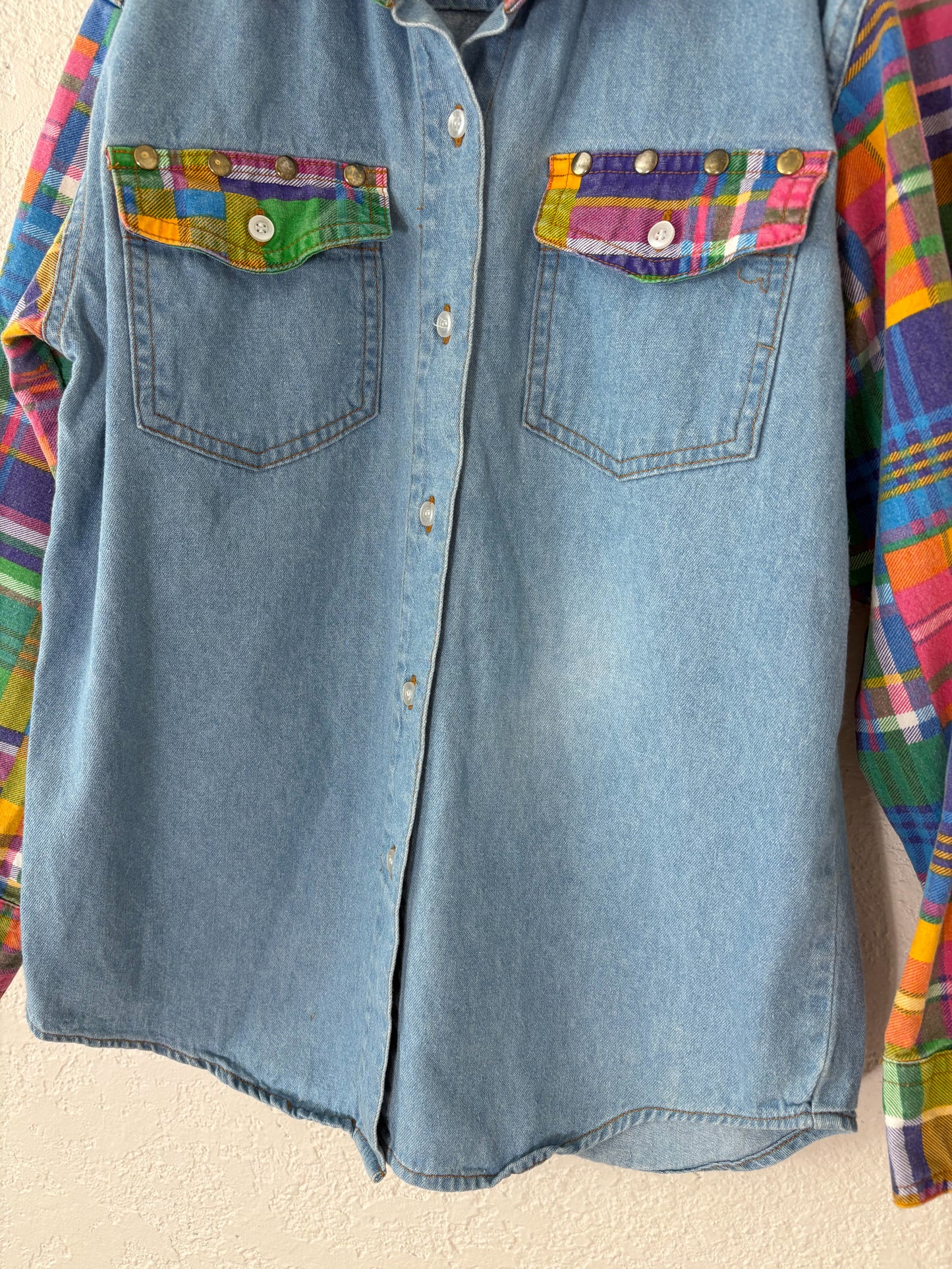 Vintage French Toast GN long sleeve denim button up.