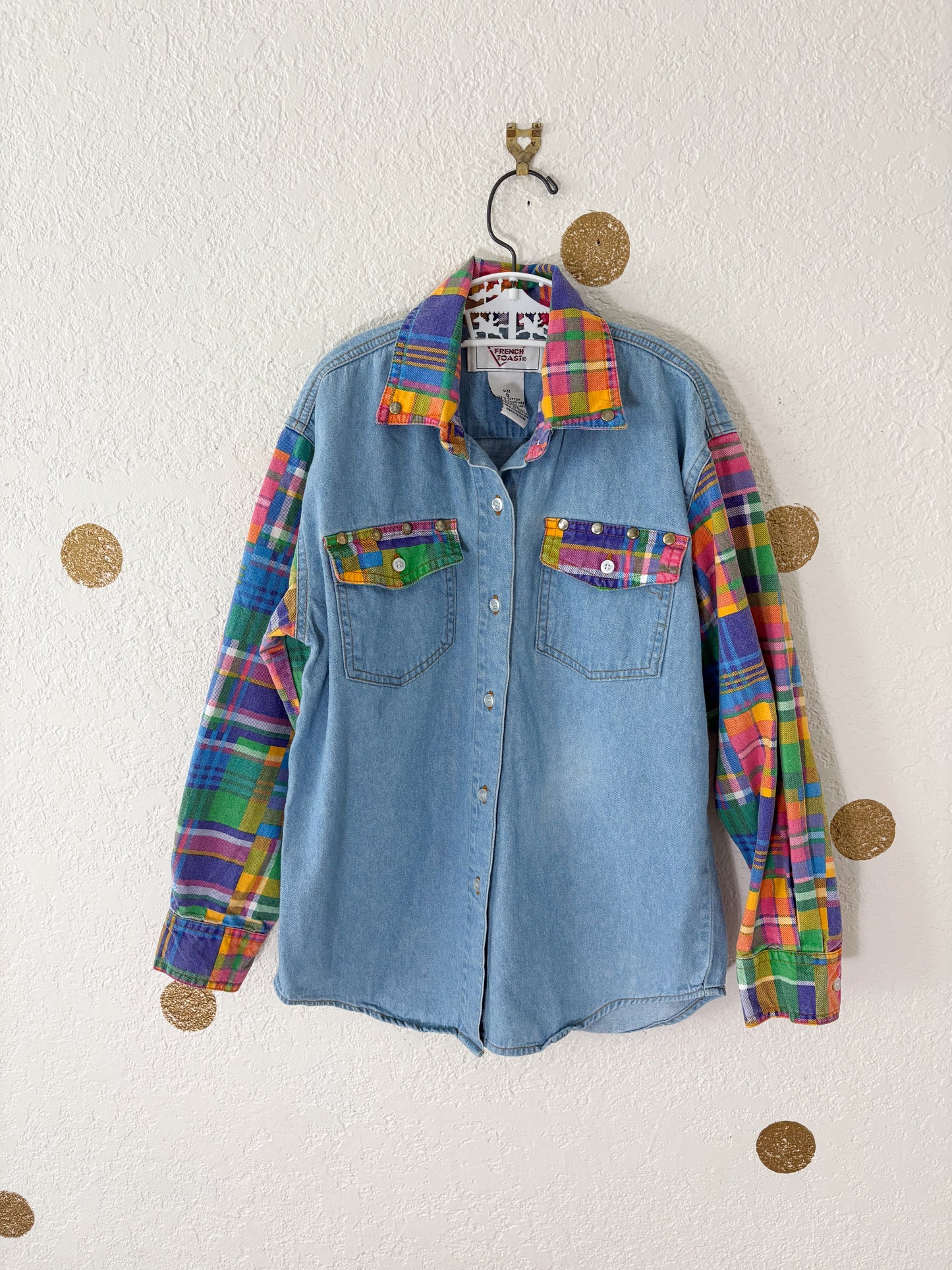 Vintage French Toast GN long sleeve denim button up.