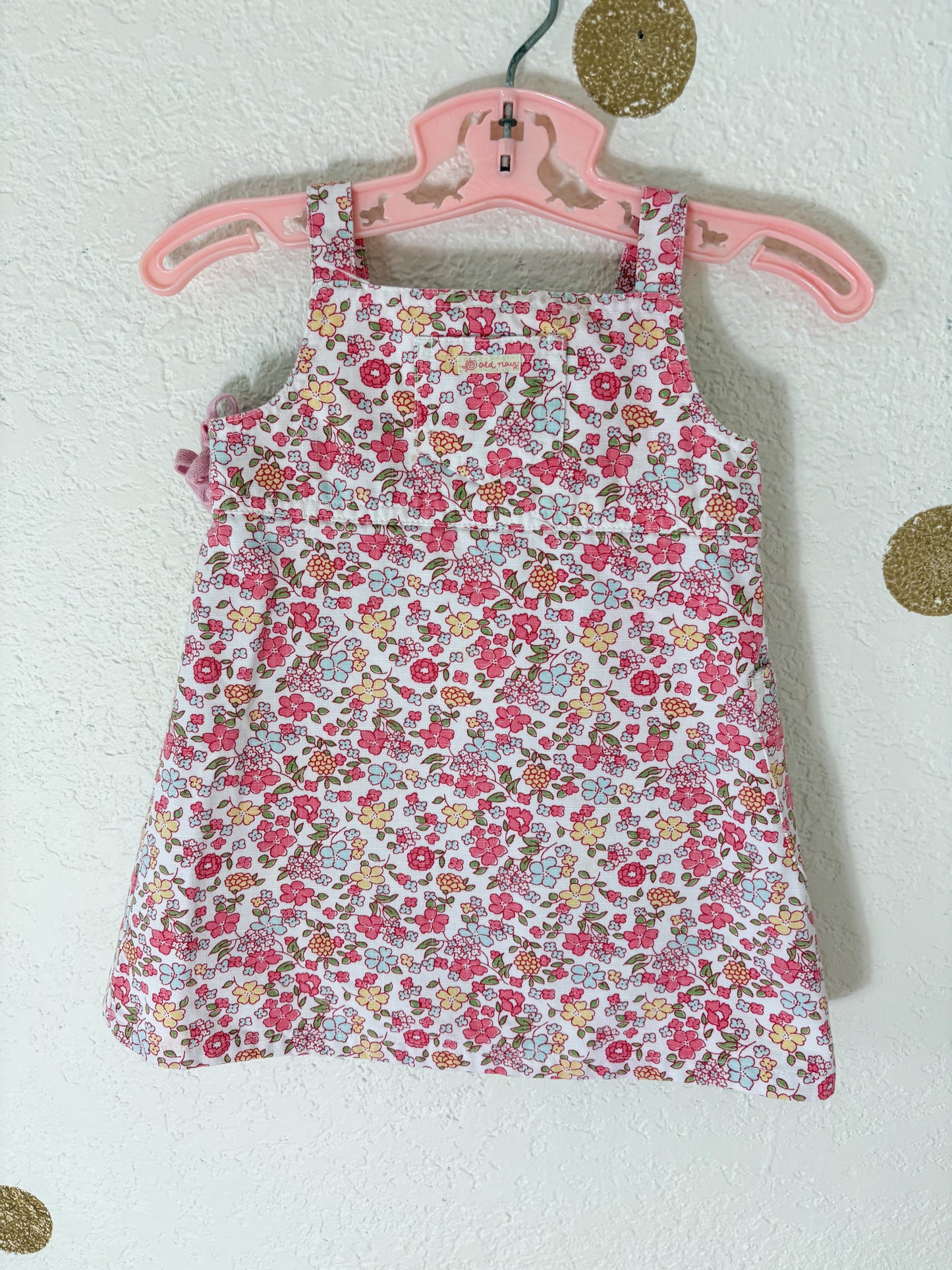 Vintage Old Navy wrap floral baby dress.