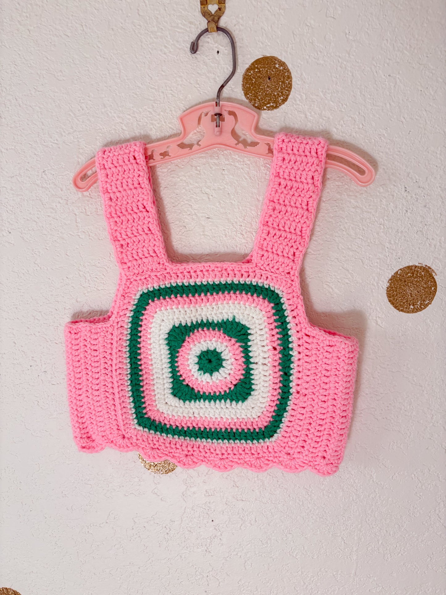 Vintage? Hand crochet top.
