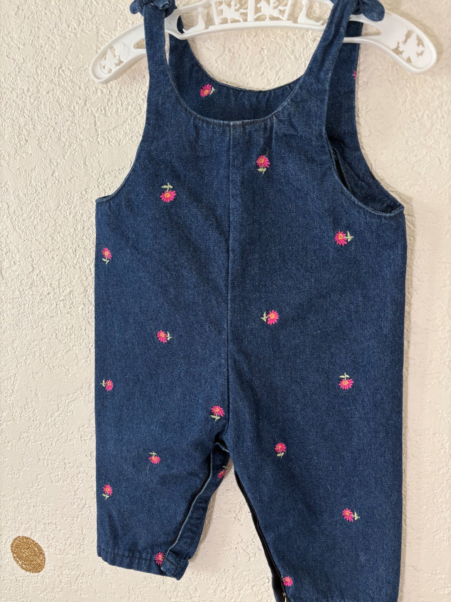 Unbranded vintage embroidered baby romper.