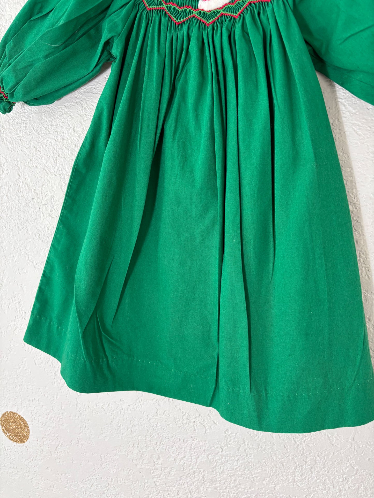 Boutique Mom & Me smocked baby dress.