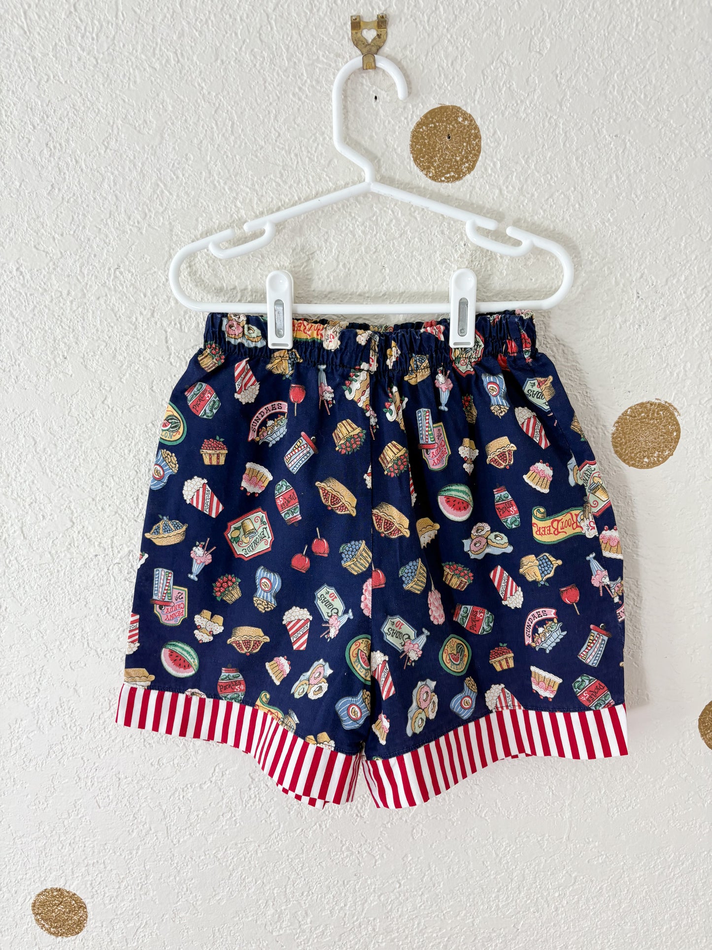 Homemade vintage AOP GN shorts.