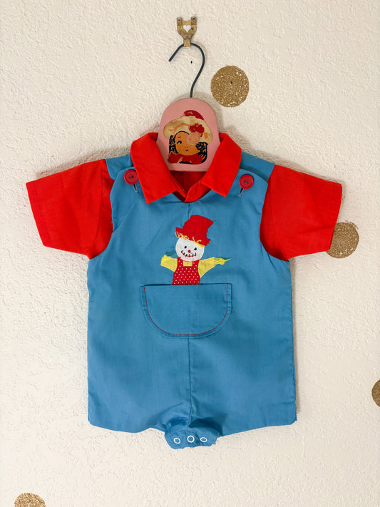 Vintage Healthtex baby romper + matching top set.