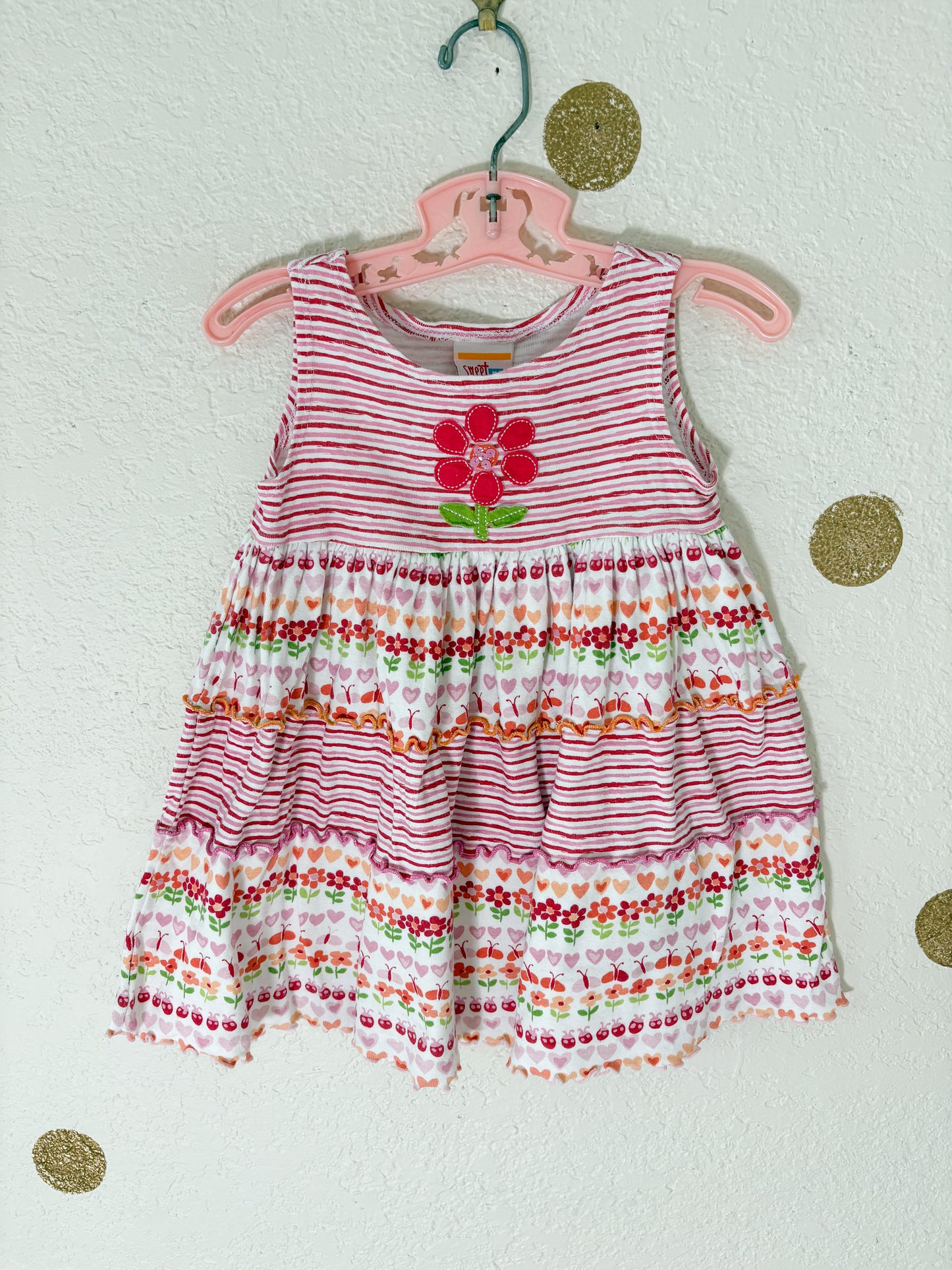 y2k Sweet Potatoes toddler floral jumper.