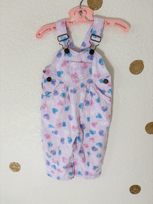 Vintage Rattle AOP baby overalls.