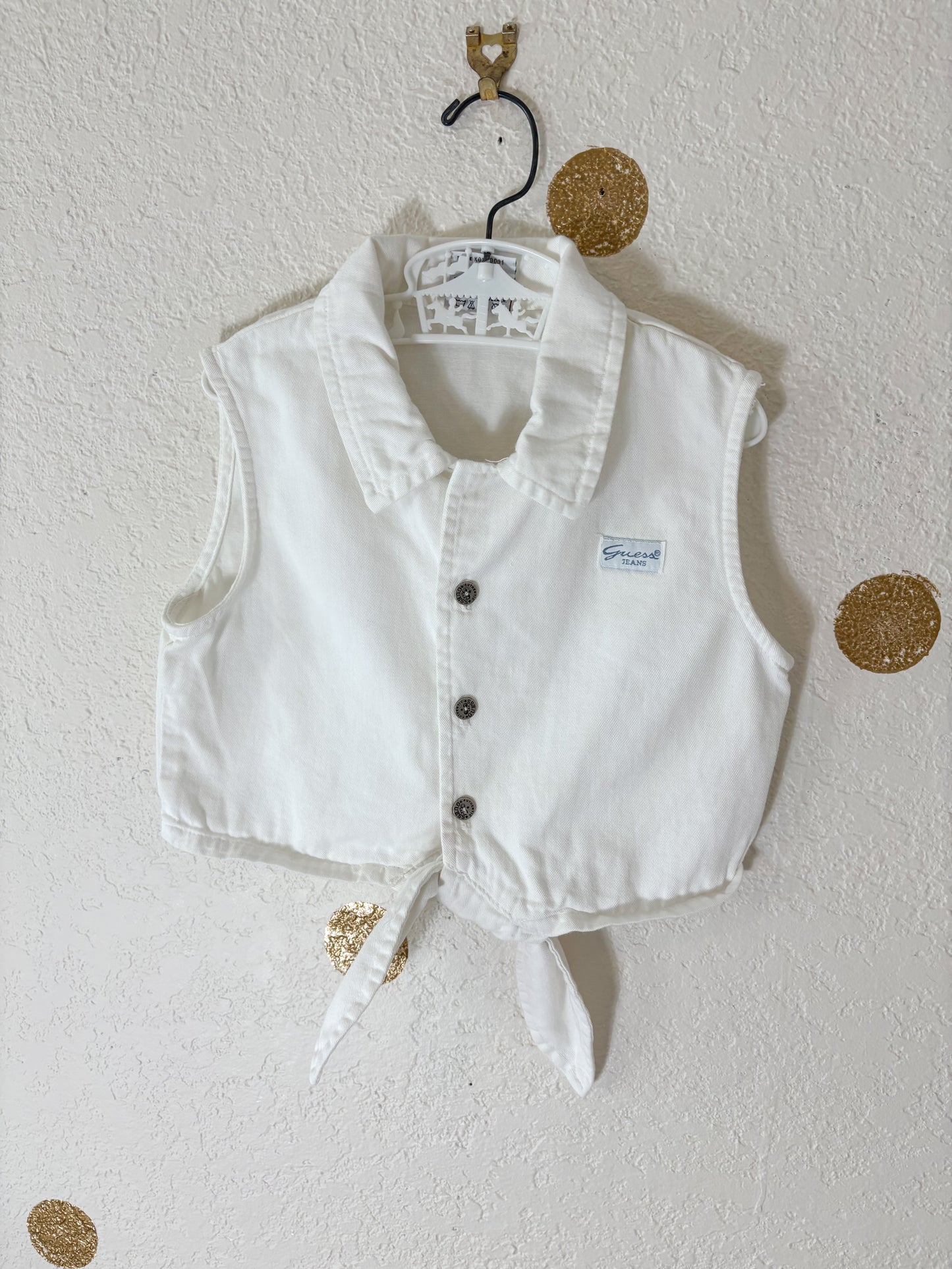 Vintage Guess cropped top + skort little girl set.