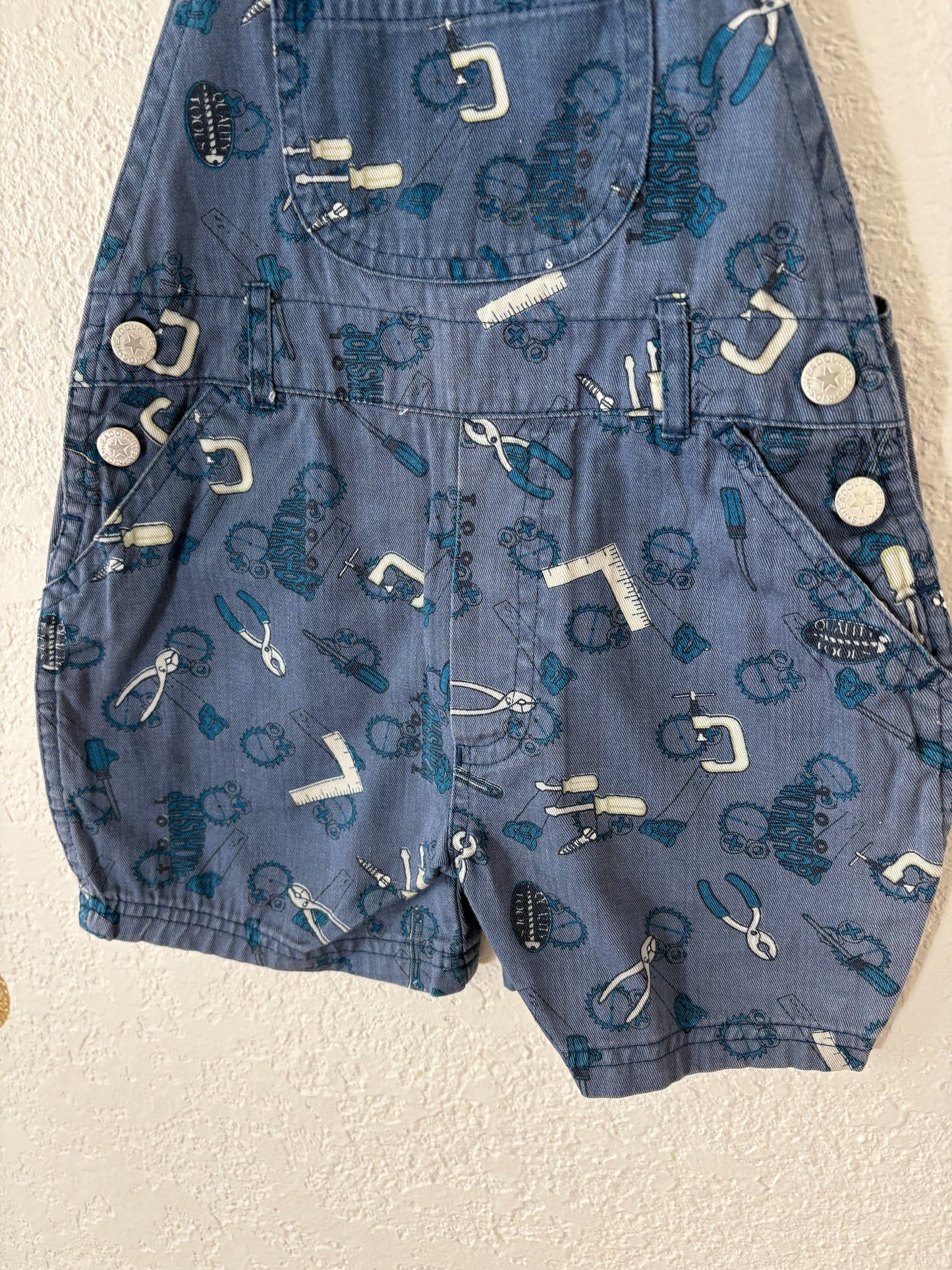 Unbranded Y2K AOP toddler shortalls.