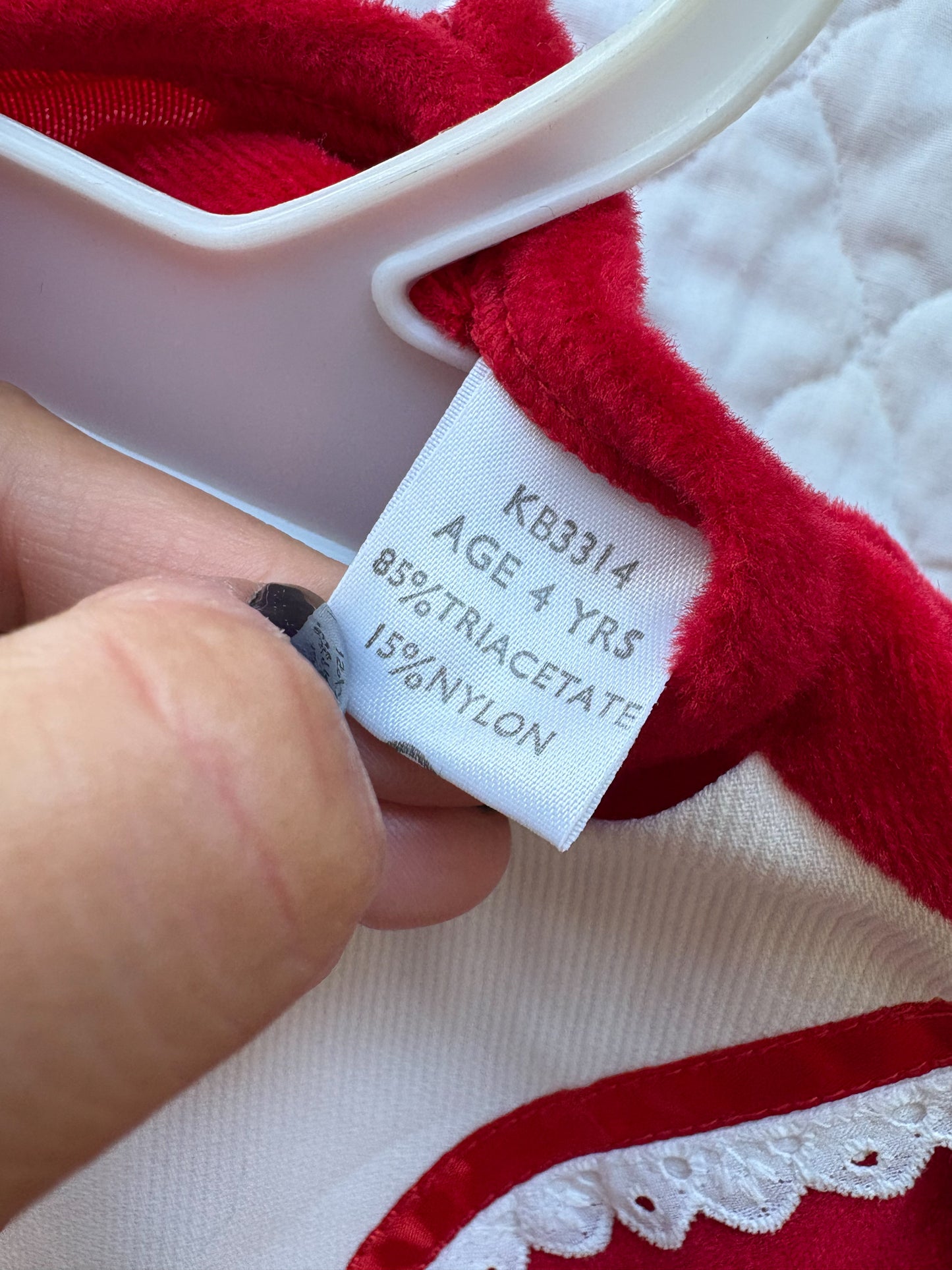 NWOT unbranded vintage toddler velour dress.