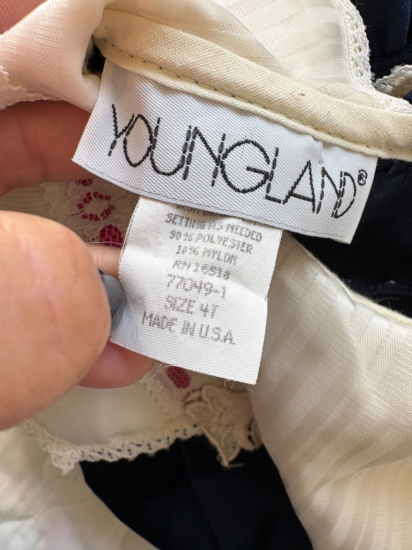 Vintage Youngland velour toddler dress.