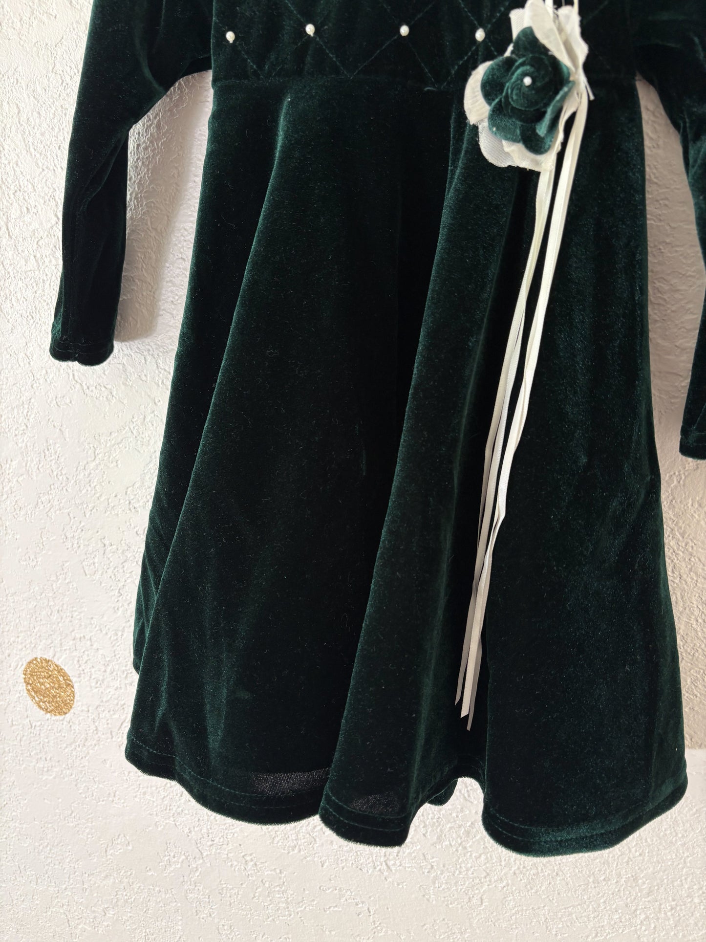 Vintage/y2k GoodLad velour toddler dress.