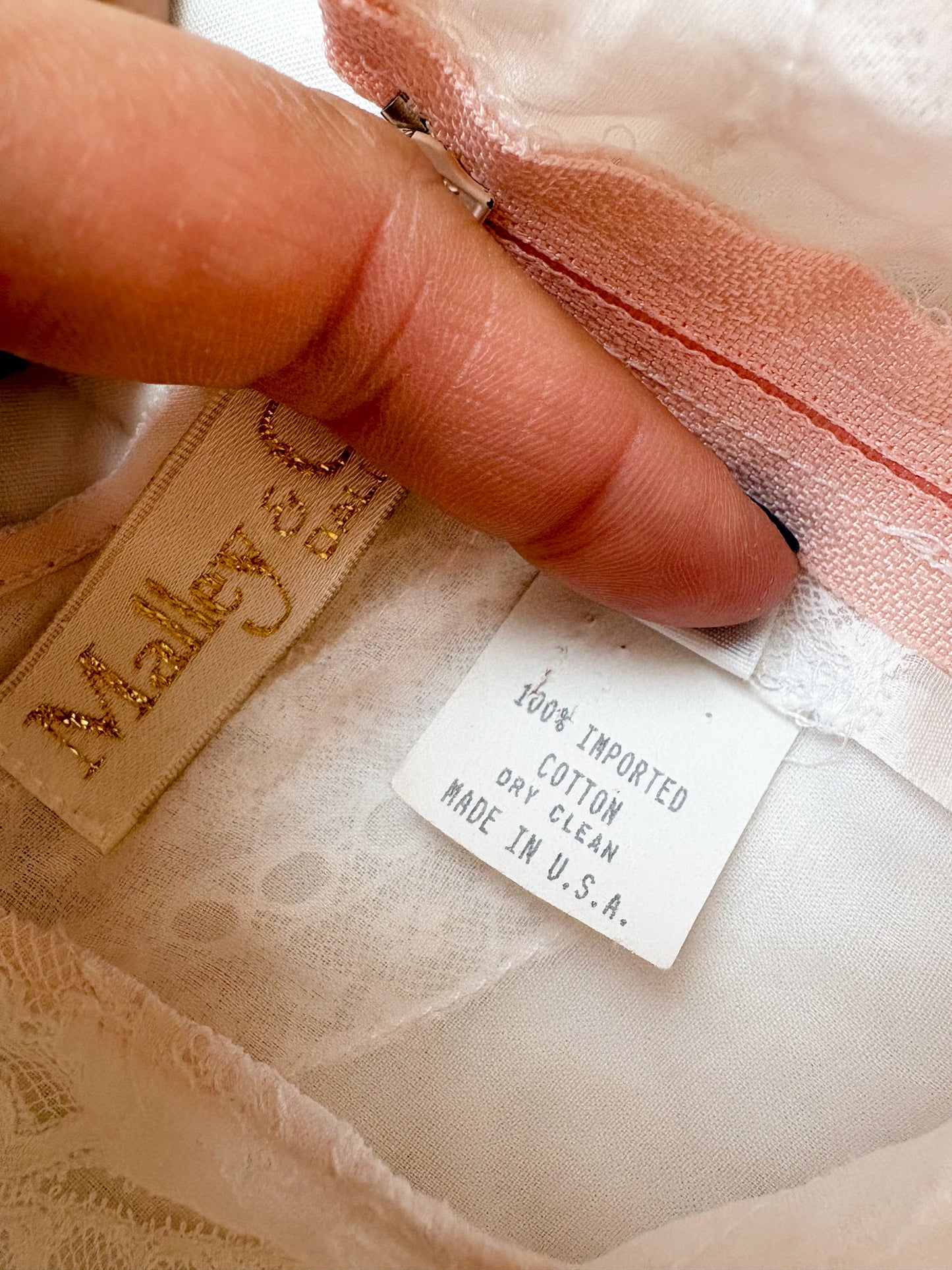 Vintage Malley & Co Dallas sheer dress.