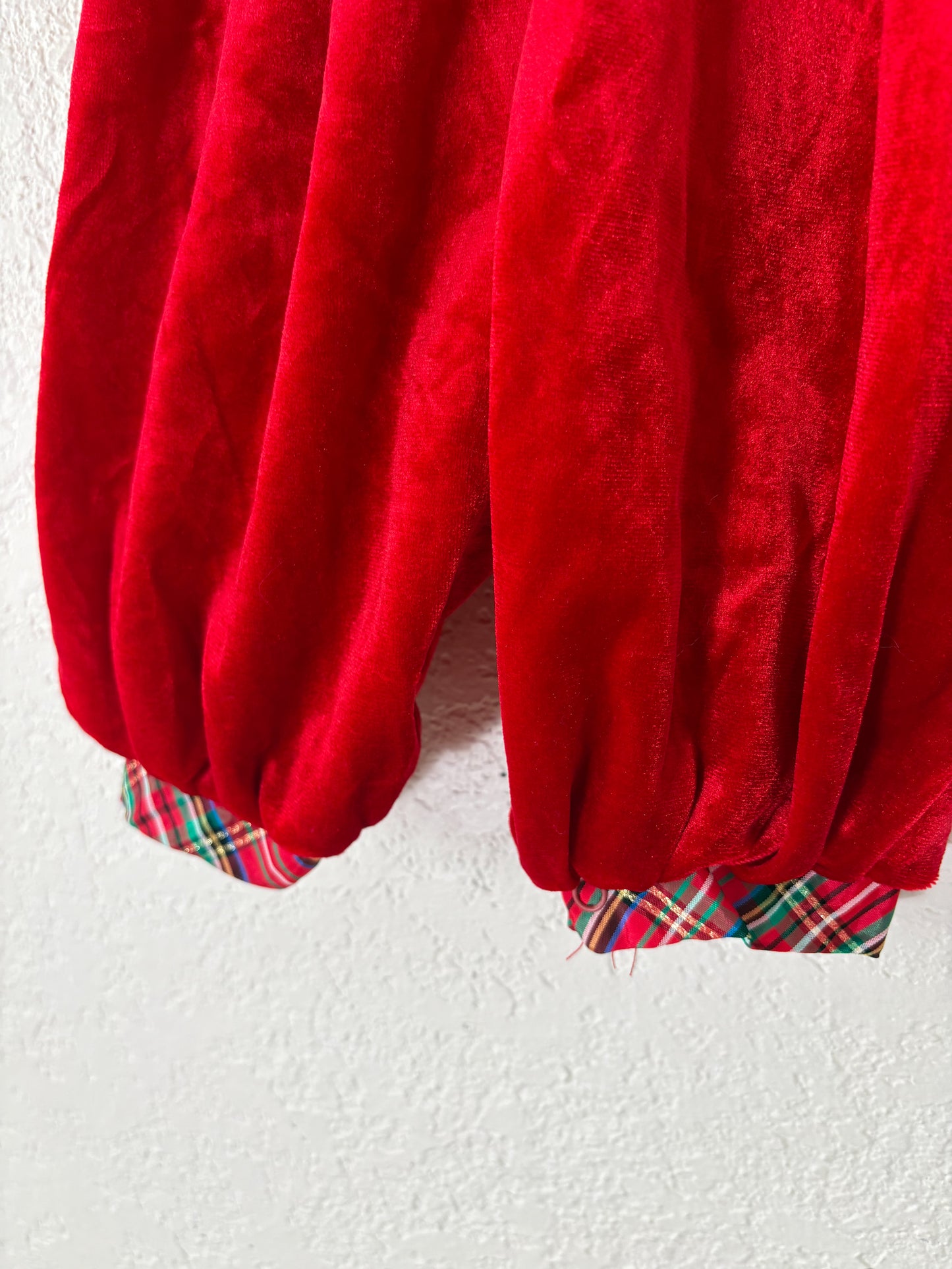 Vintage Thomas velour baby romper.