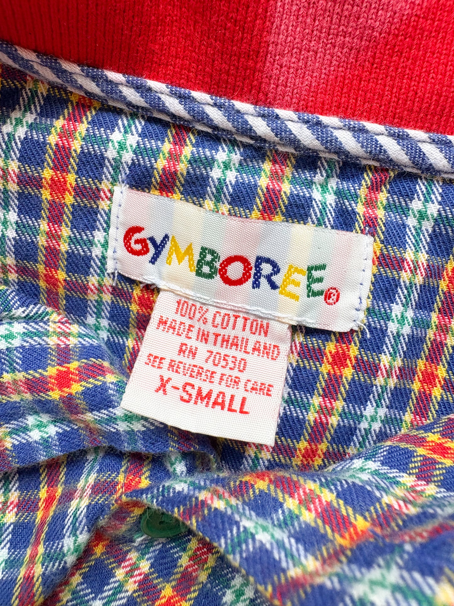 Vintage Gymboree plaid button up shirt.