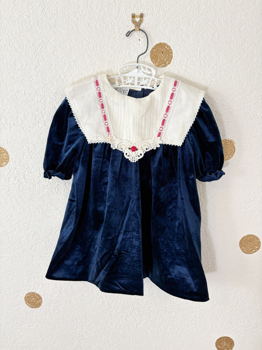 Vintage Youngland velour toddler dress.