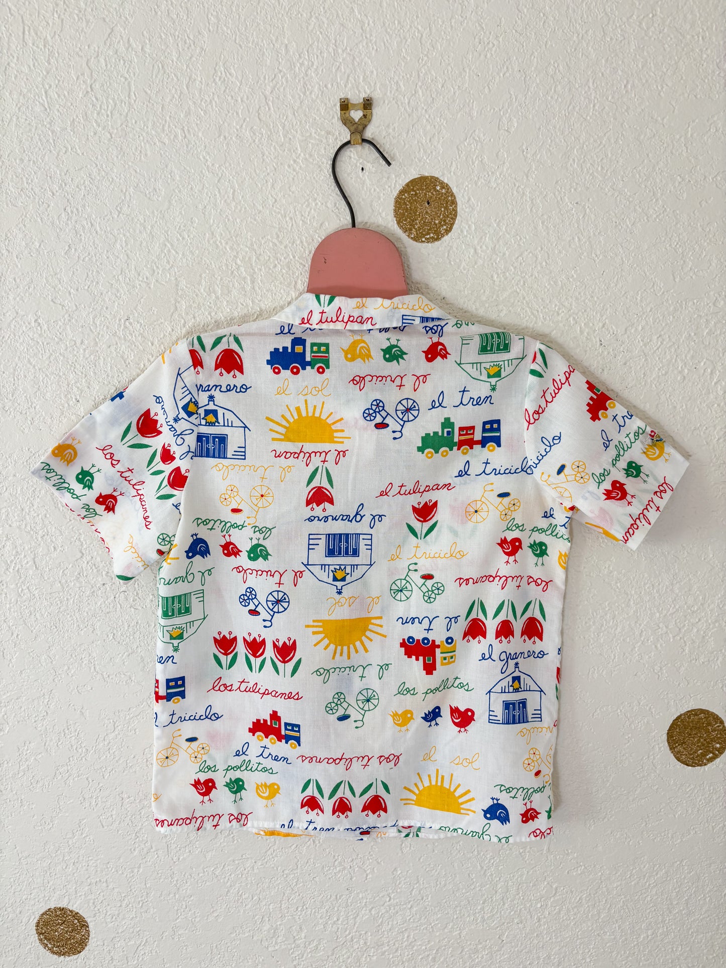 Vintage AOP Ruth Scharf button up.