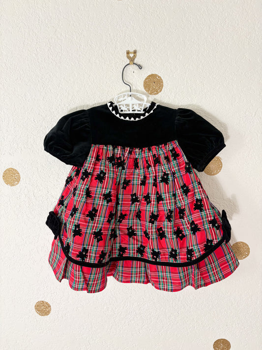 Vintage Bonnie Jean toddler plaid dress.